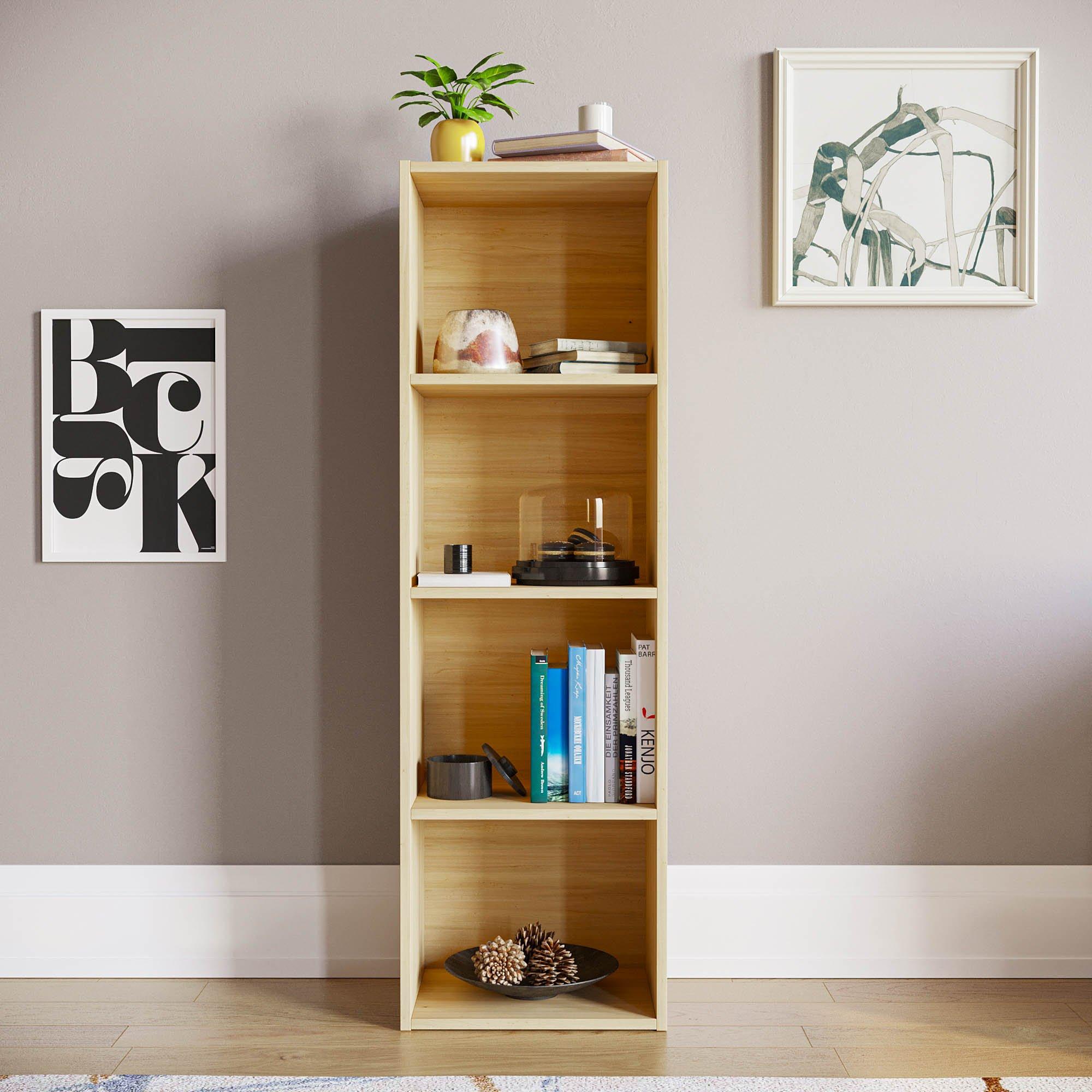 Oak - Lassic - Vida Designs Oxford 4 Tier Cube Bookcase - 3