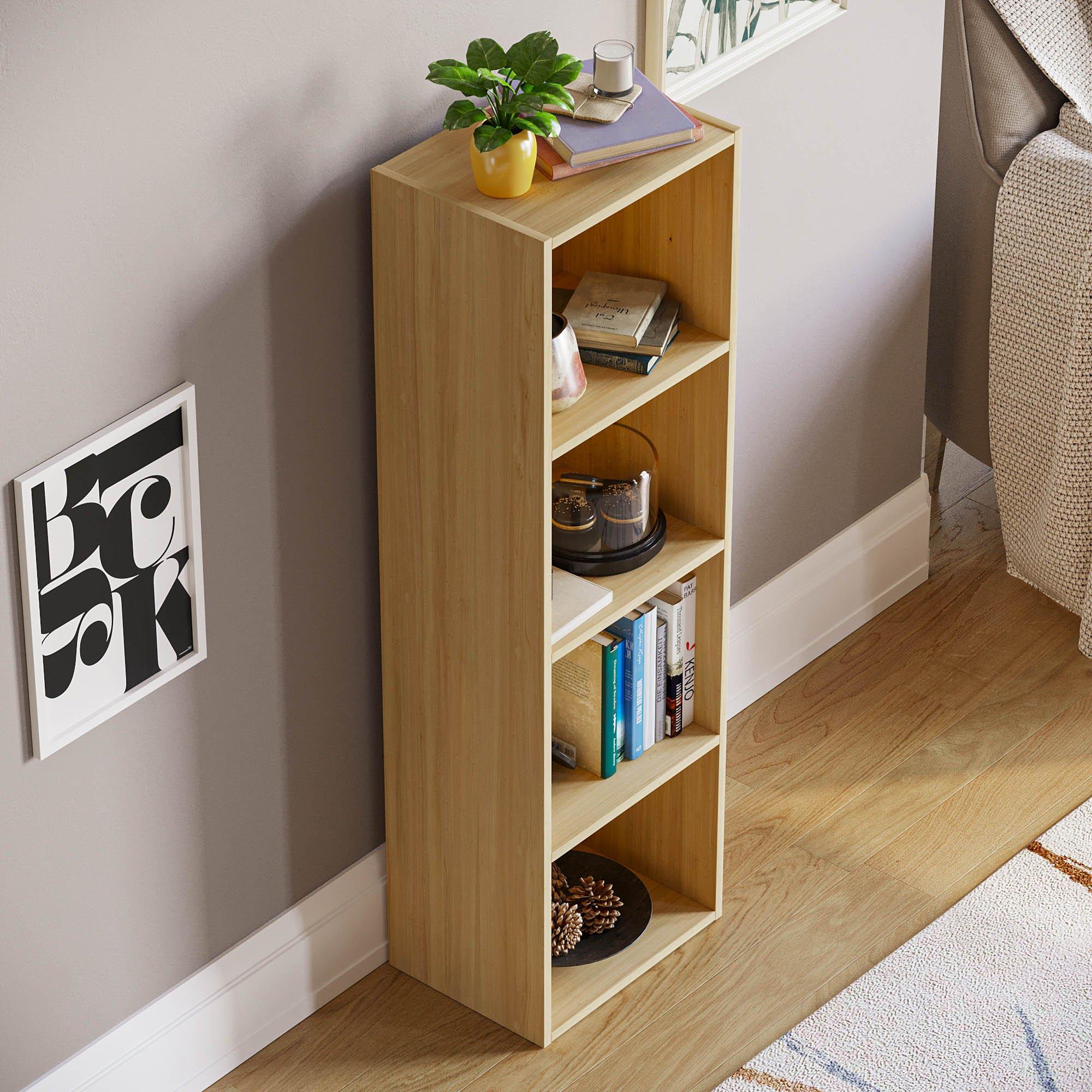 Oak - Lassic - Vida Designs Oxford 4 Tier Cube Bookcase - 6