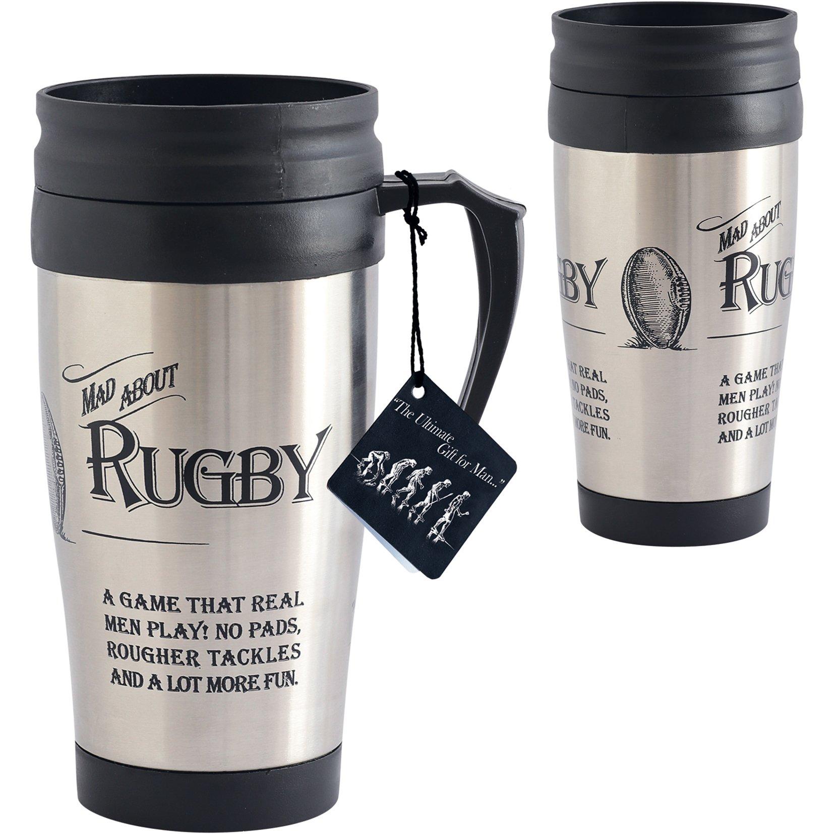 Ultimate Gift For Man 8840 - Rugby Travel Mug
