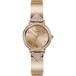 Guess Ladies Guess Tri Luxe Rose Gold Watch GW0474L3