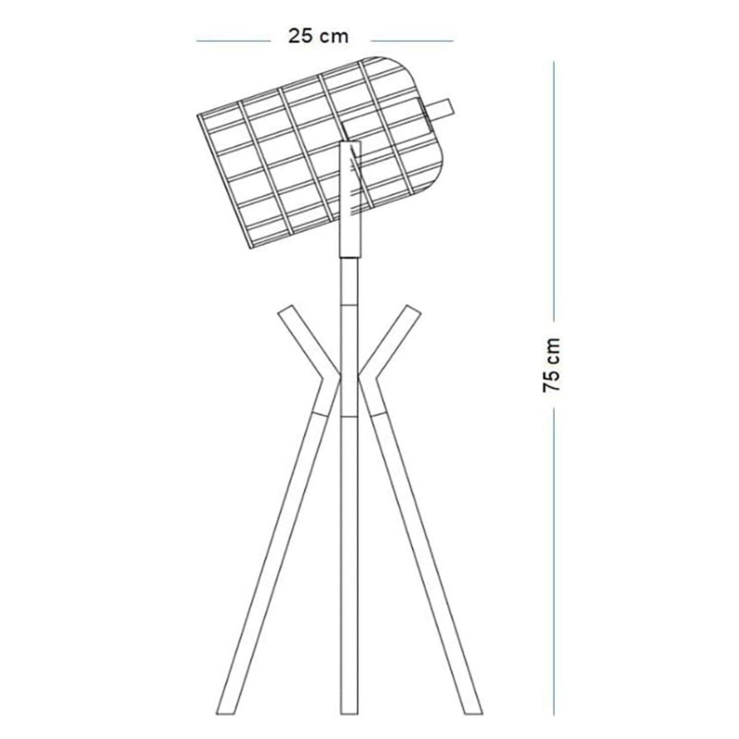 Copper - Other - Fulton Tripod Copper Cage Table Lamp Industrial - 3
