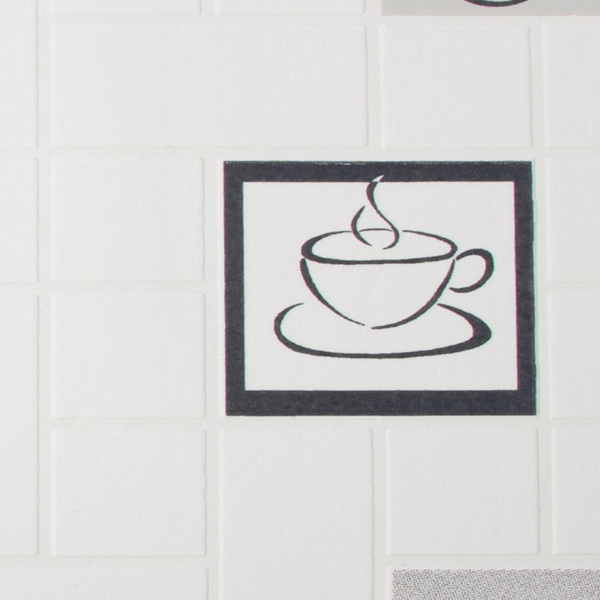 White - Contour - Contour Cafe Culture White Washable Wallpaper - 4