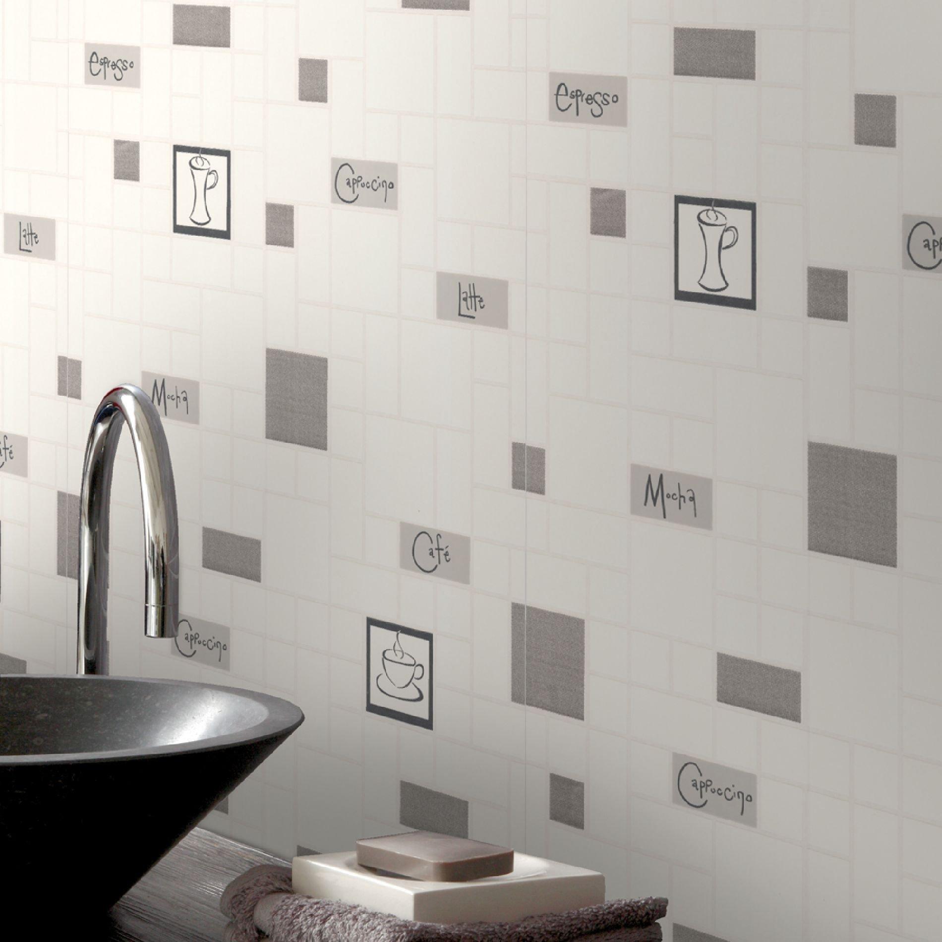 White - Contour - Contour Cafe Culture White Washable Wallpaper - 5