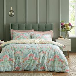 RHS Art Deco Hydrangea 200 TC Cotton Duvet Cover Set