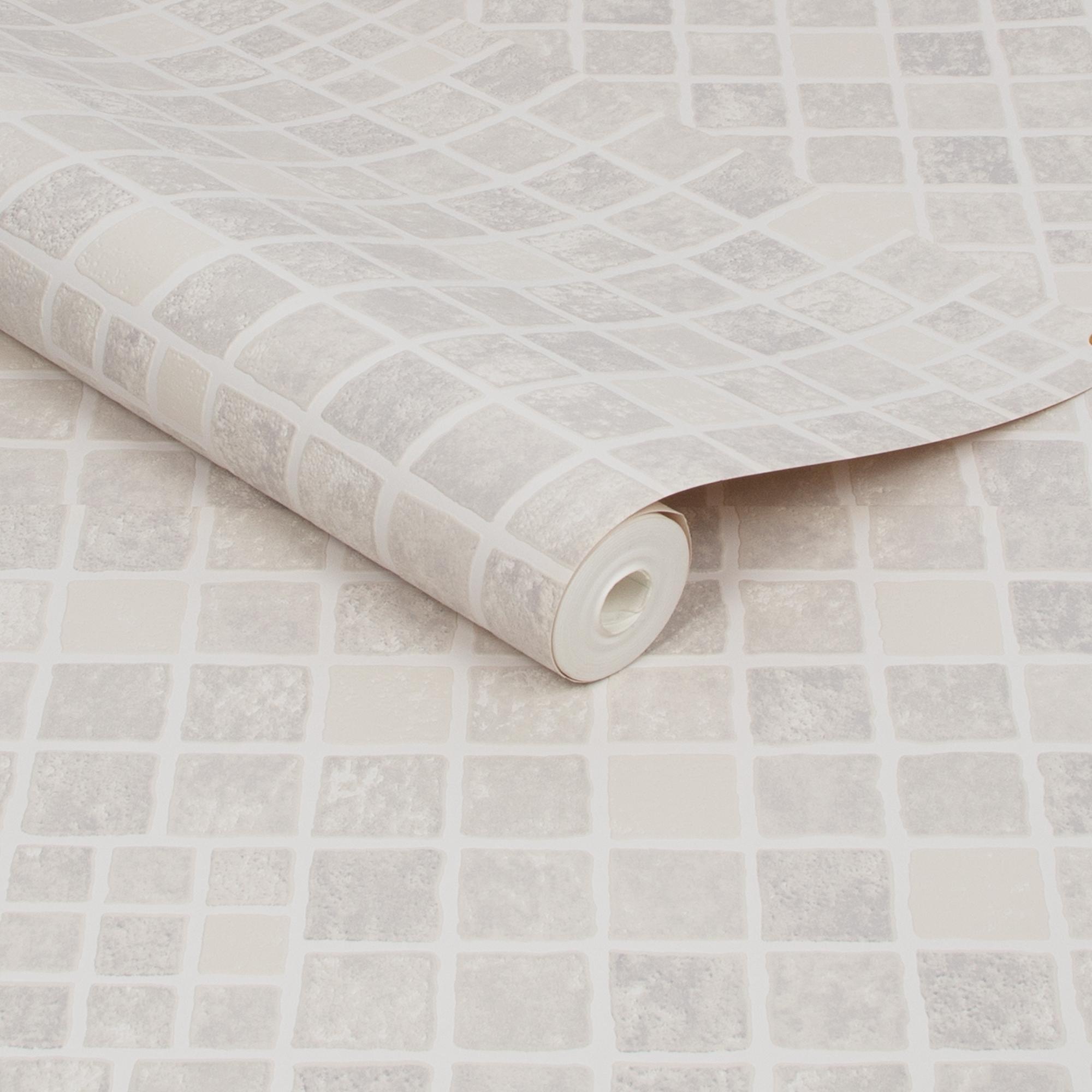 Mid Grey - Contour - Contour Earthen Mid Grey Washable Wallpaper - 3