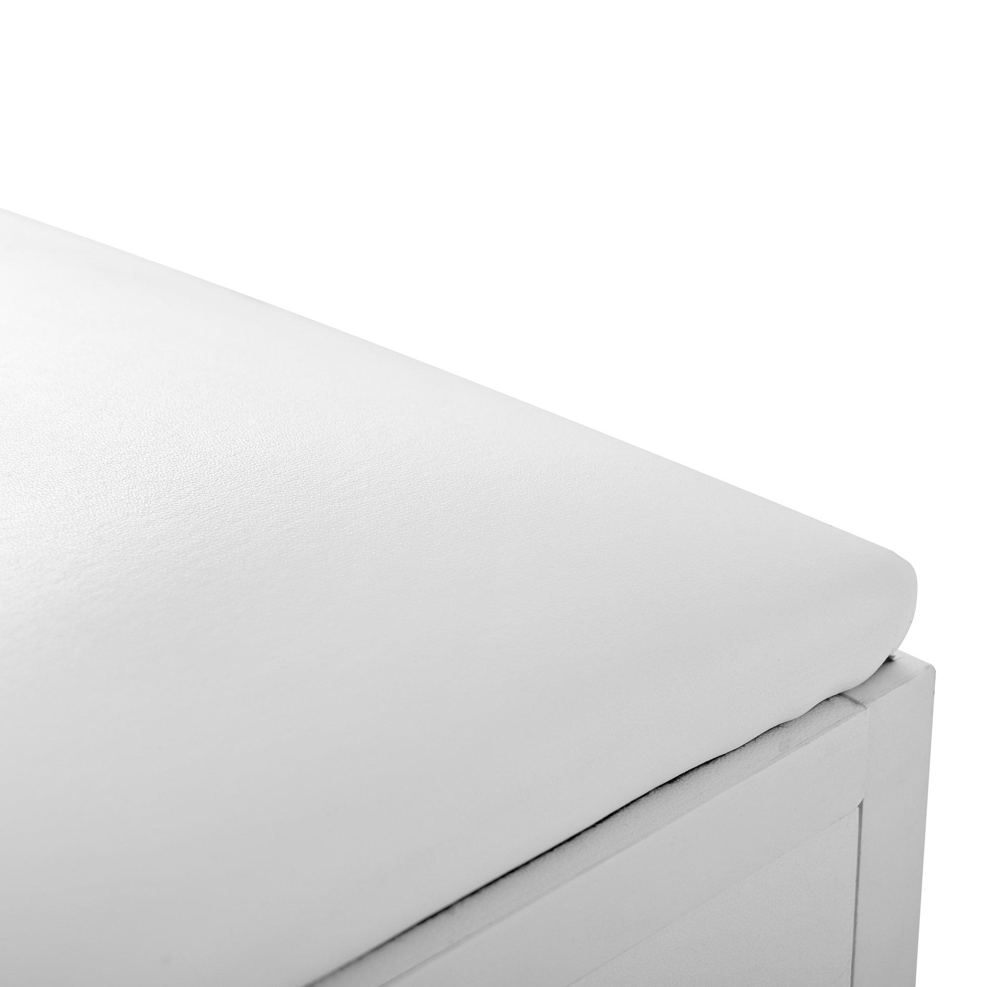 White - Urban Meuble - Modern Vanity Table with LED Mirror and Stool - 15