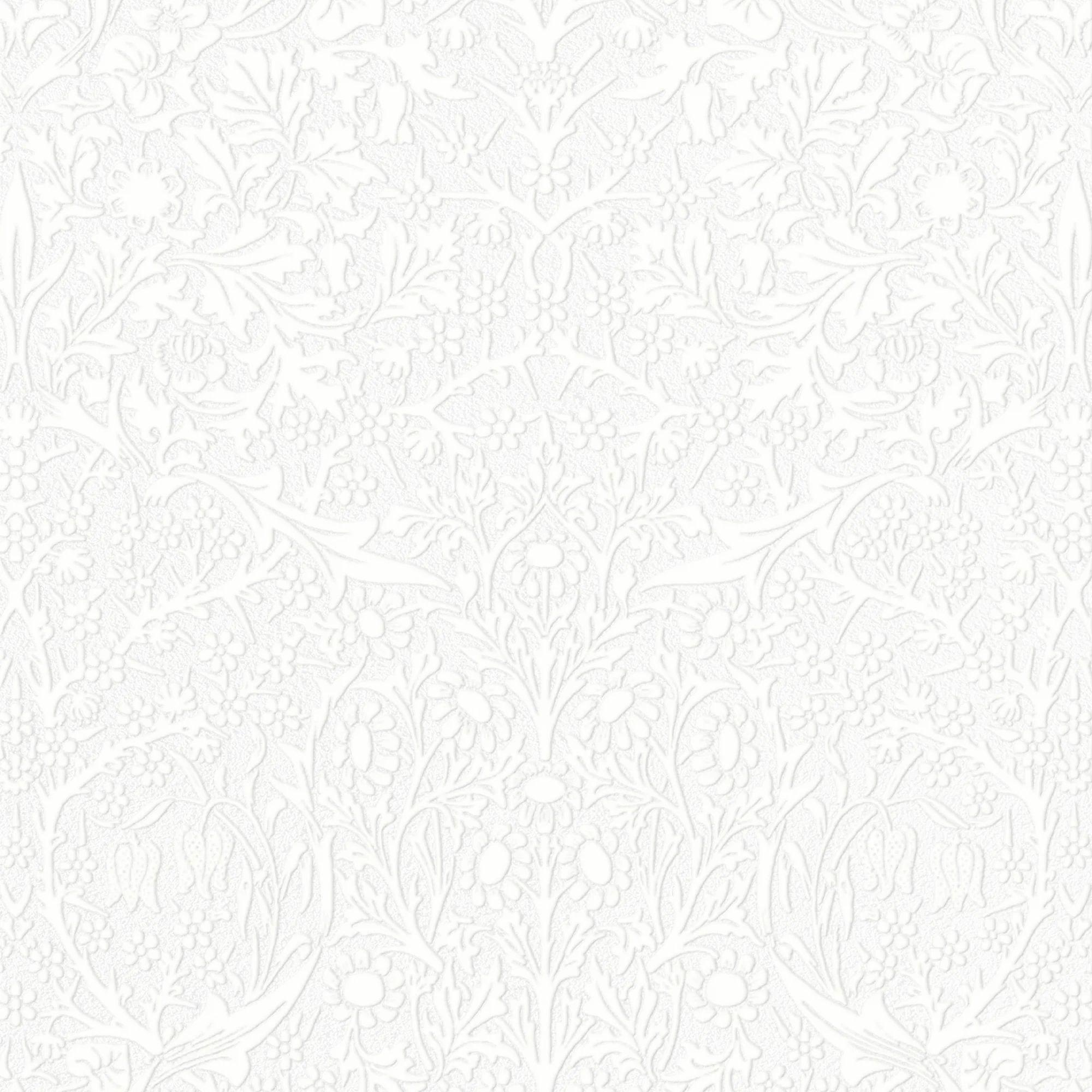 White - William Morris - Blackthorn Paintable - 2