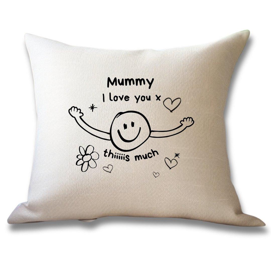 White - Aye Do Gifts - I Love You This Much Cushion for Mummy - 7235 - 1
