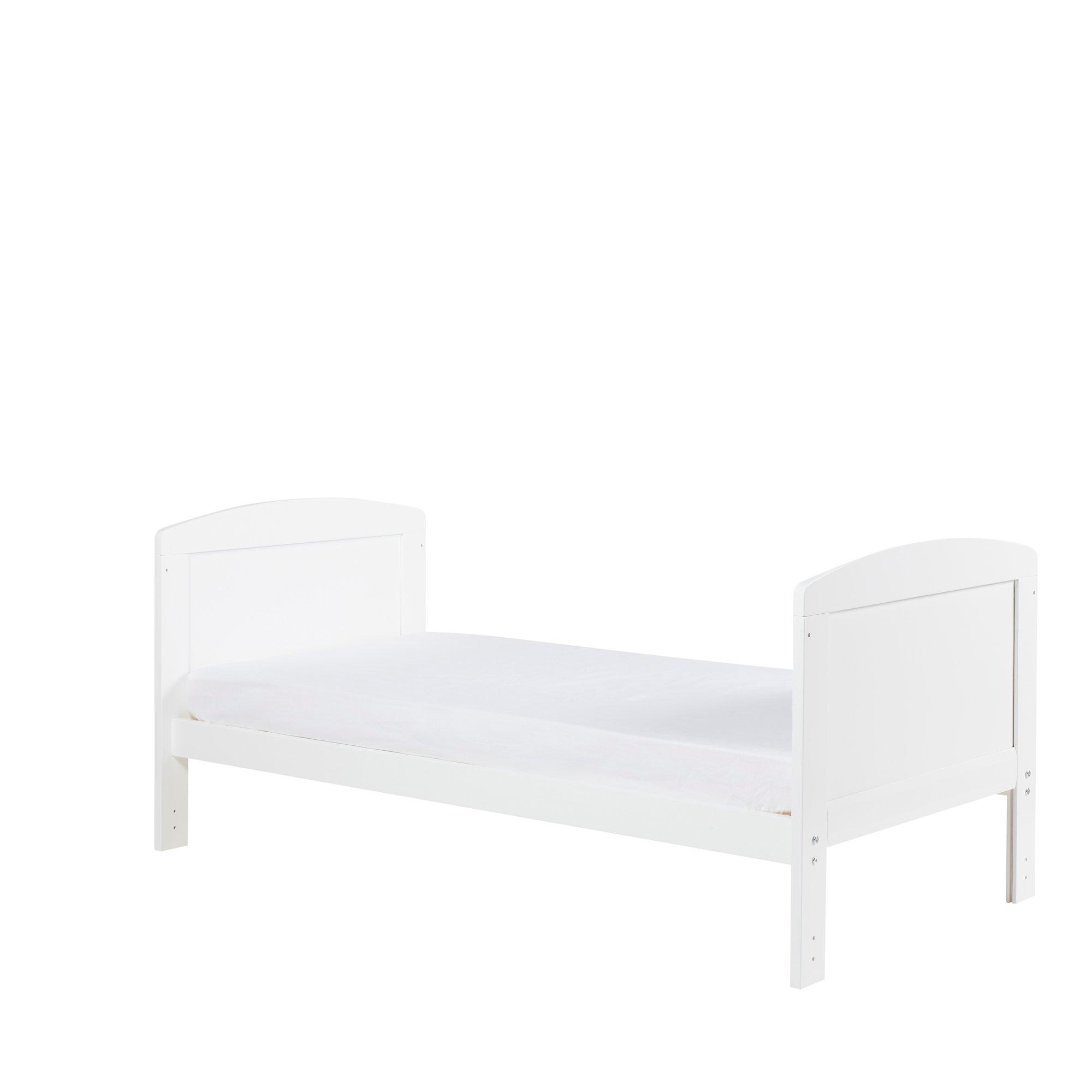 White - Ickle Bubba - Coleby Scandi Cot Bed Under Drawer and Mattress - 7