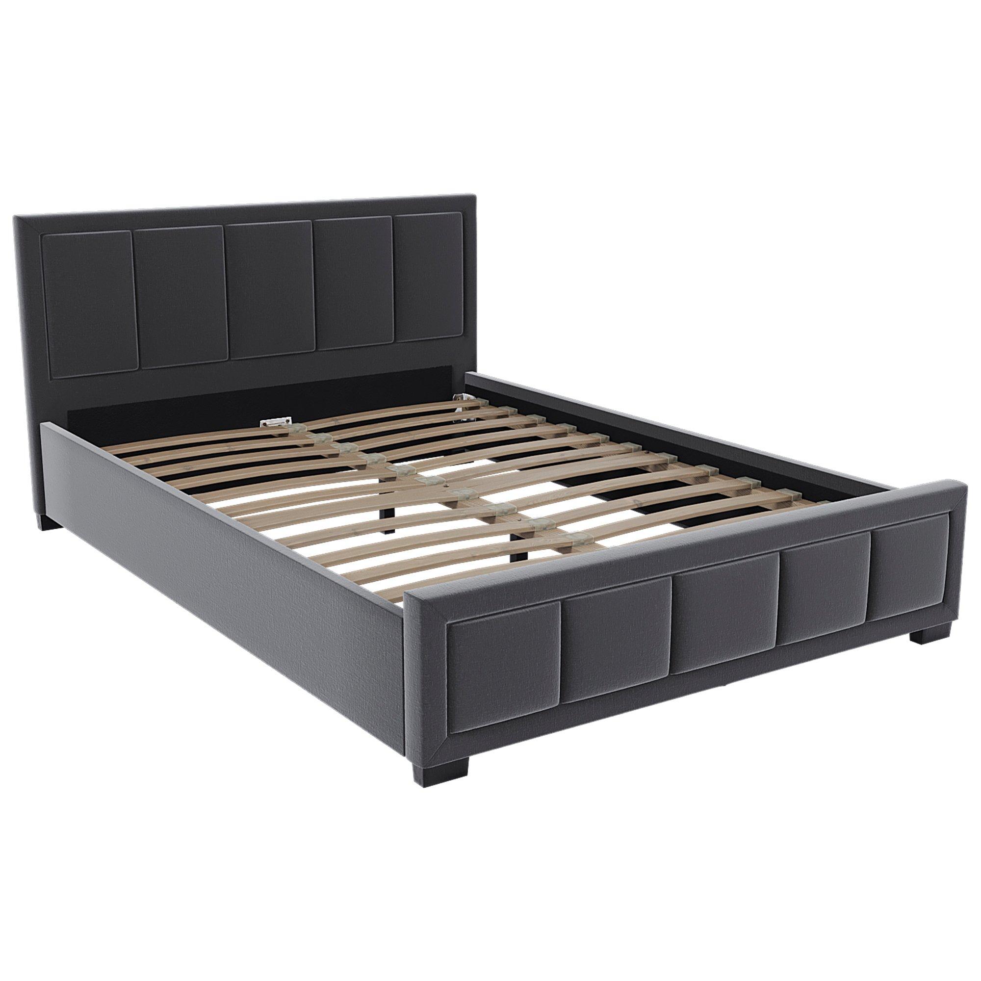 Dark Grey - Lassic - Vida Designs Vanita King Size Fabric Bed UKFR - 7