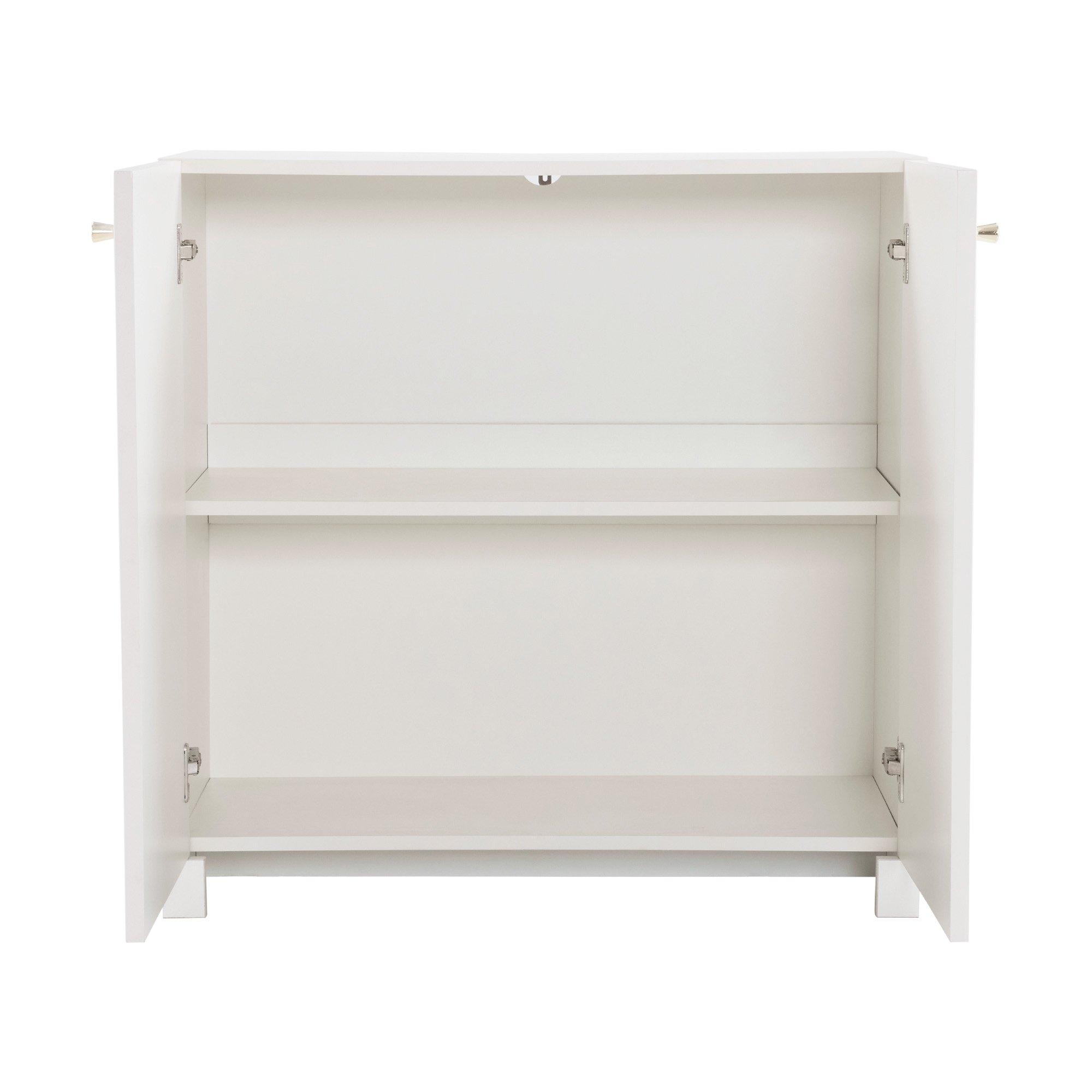 White - Urban Meuble - Freestanding Wooden Storage Cabinet - 11
