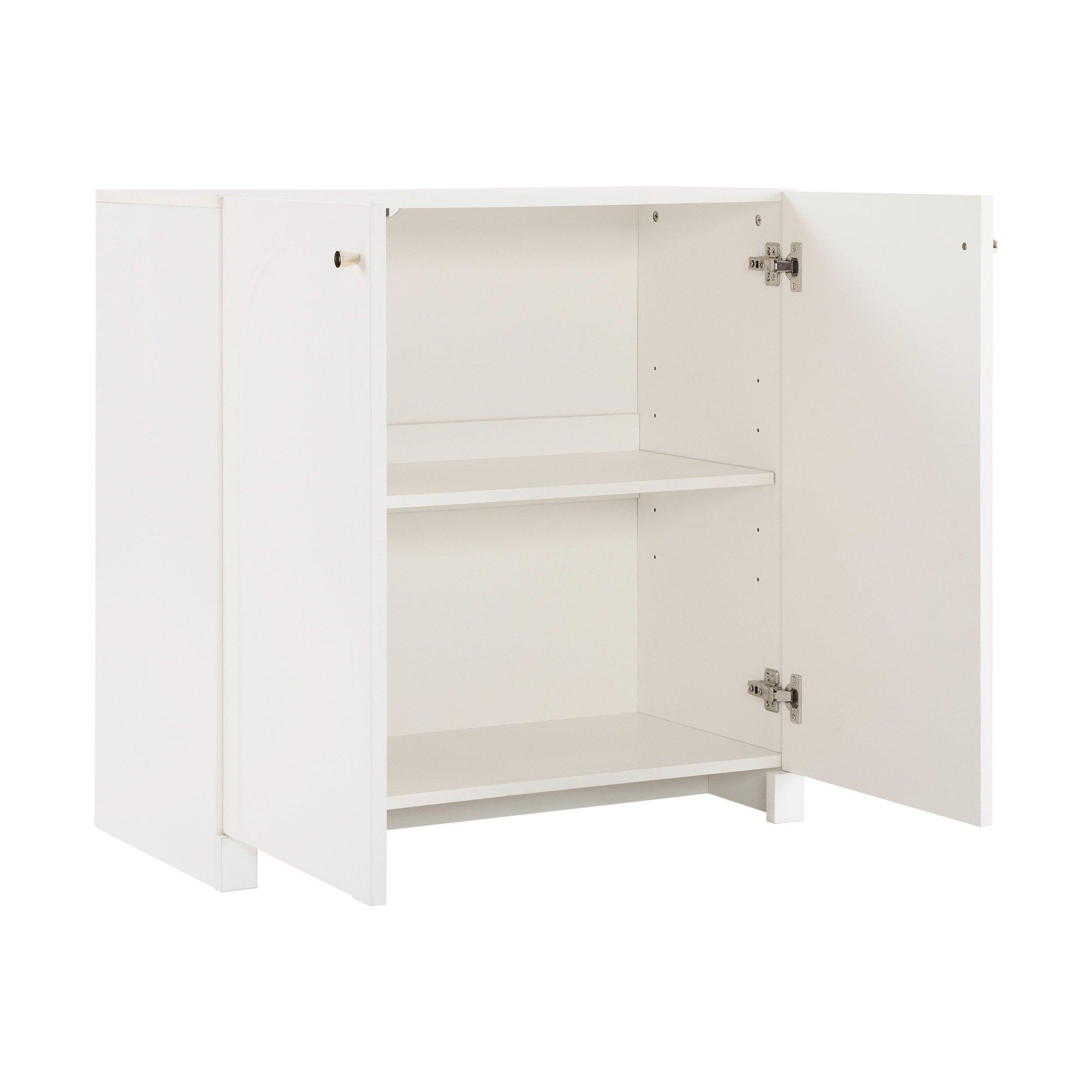 White - Urban Meuble - Freestanding Wooden Storage Cabinet - 12