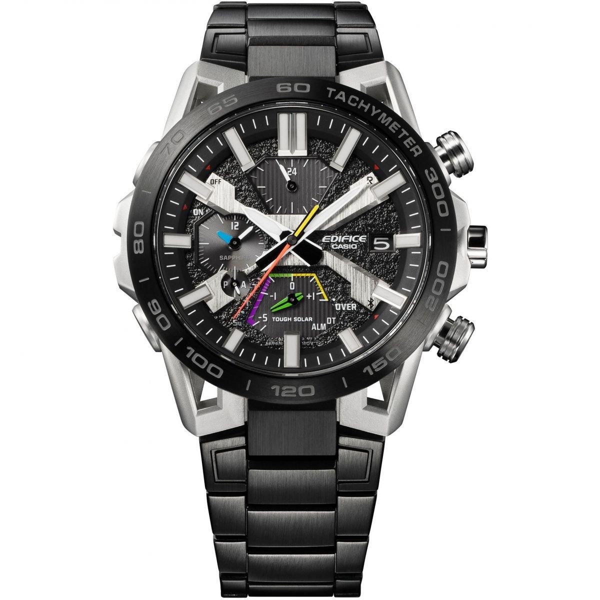 Casio | Mens CasioEdificeBlack Stainless Solar Watch | Watches | USC