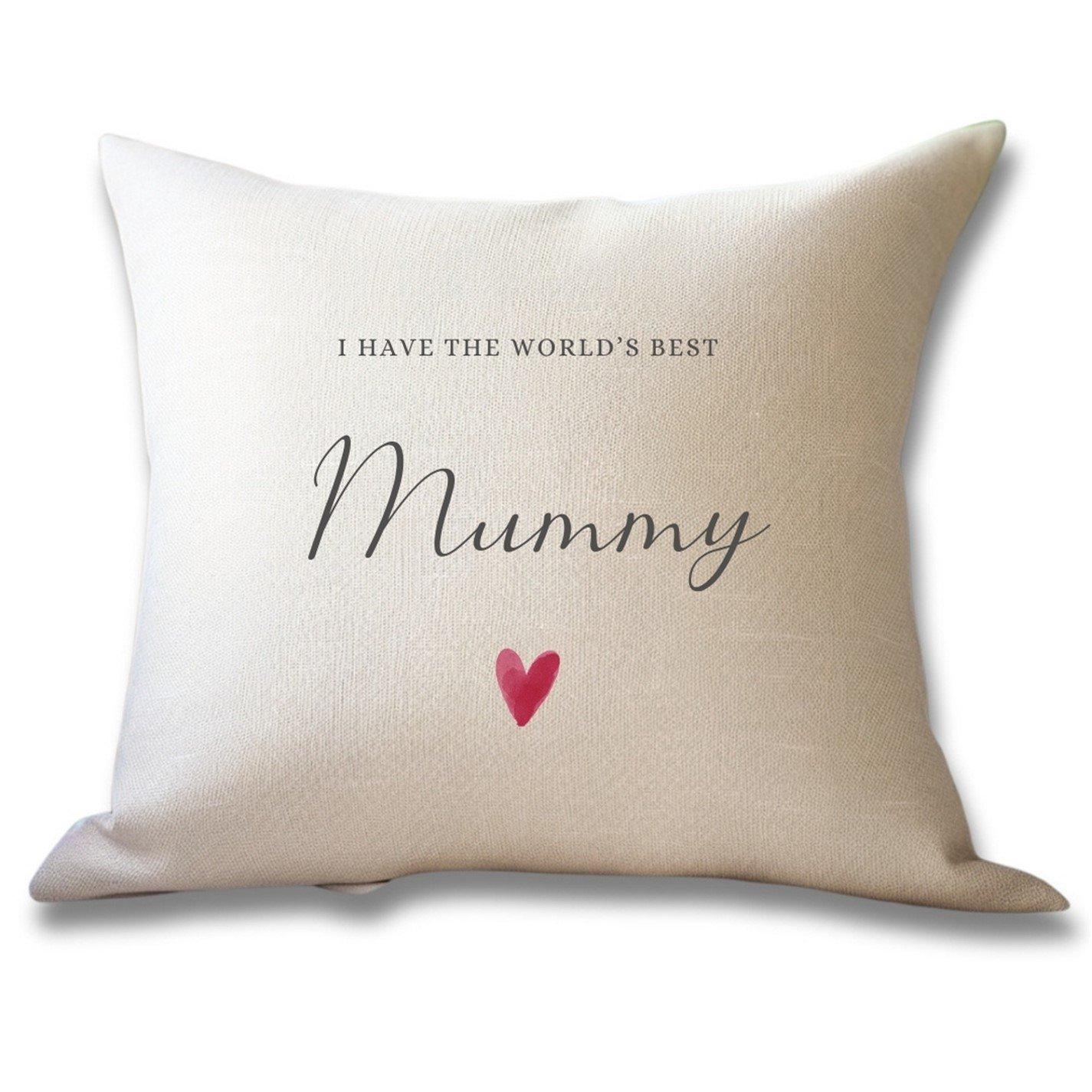 Cream - Aye Do Gifts - I Have The Worlds Best Mummy Cushion - 7234 - 1