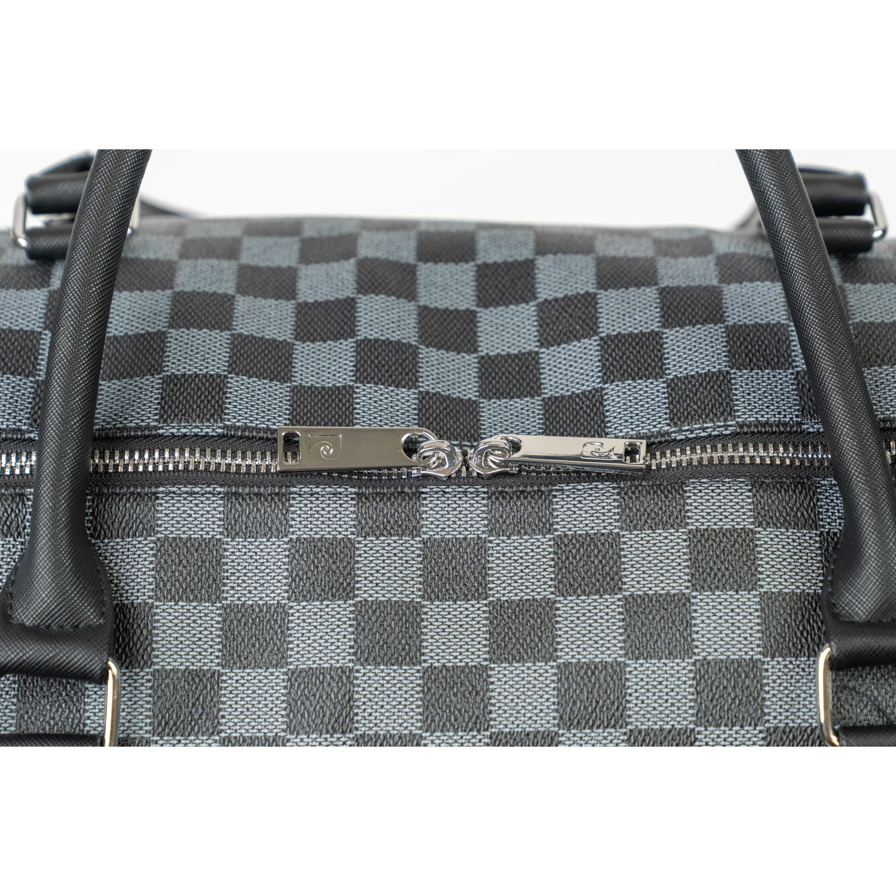 Black And Grey - Pierre Cardin - Premium Black And Grey Flight Bag Travel Holdall - 10