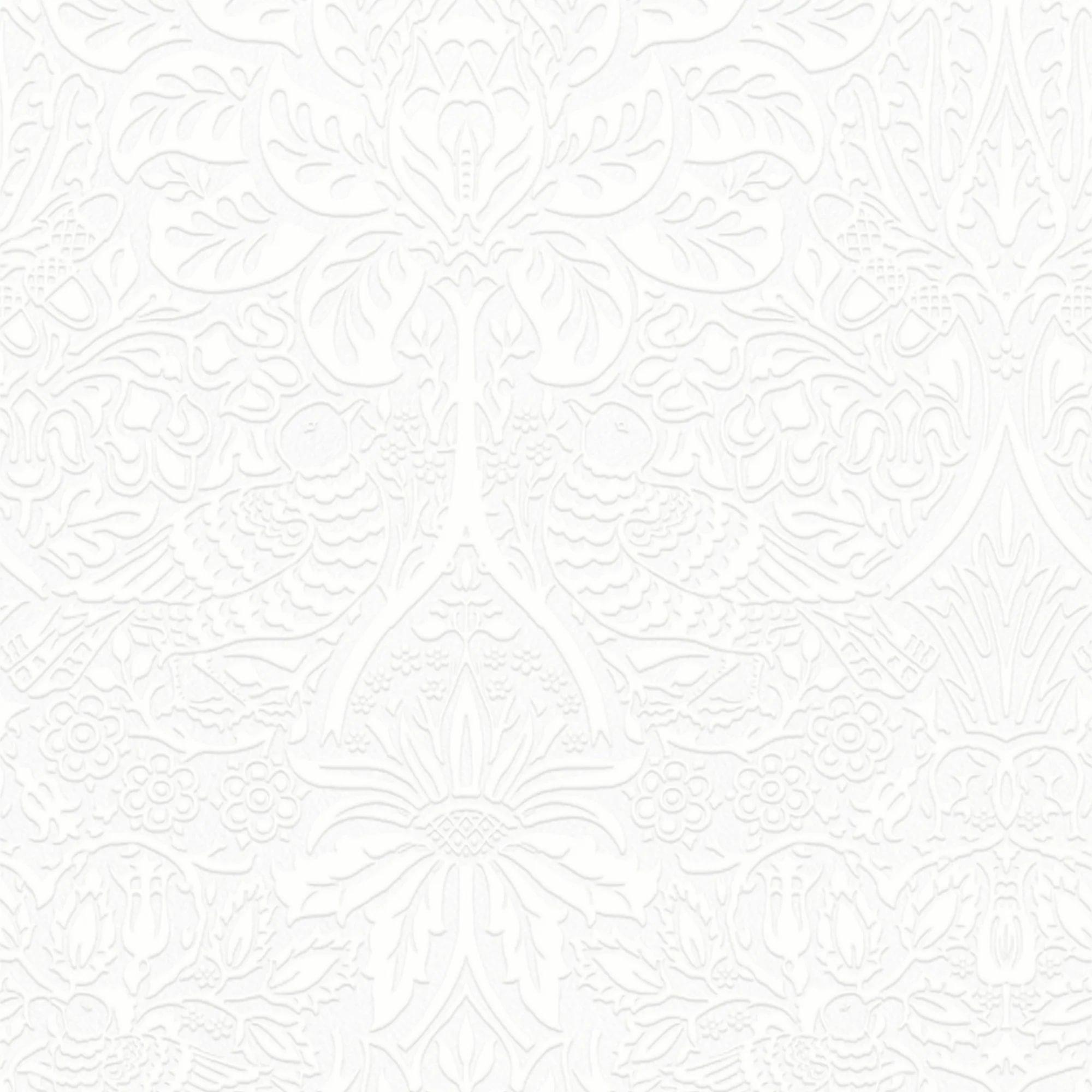 White - William Morris - Dove & Rose Paintable - 2