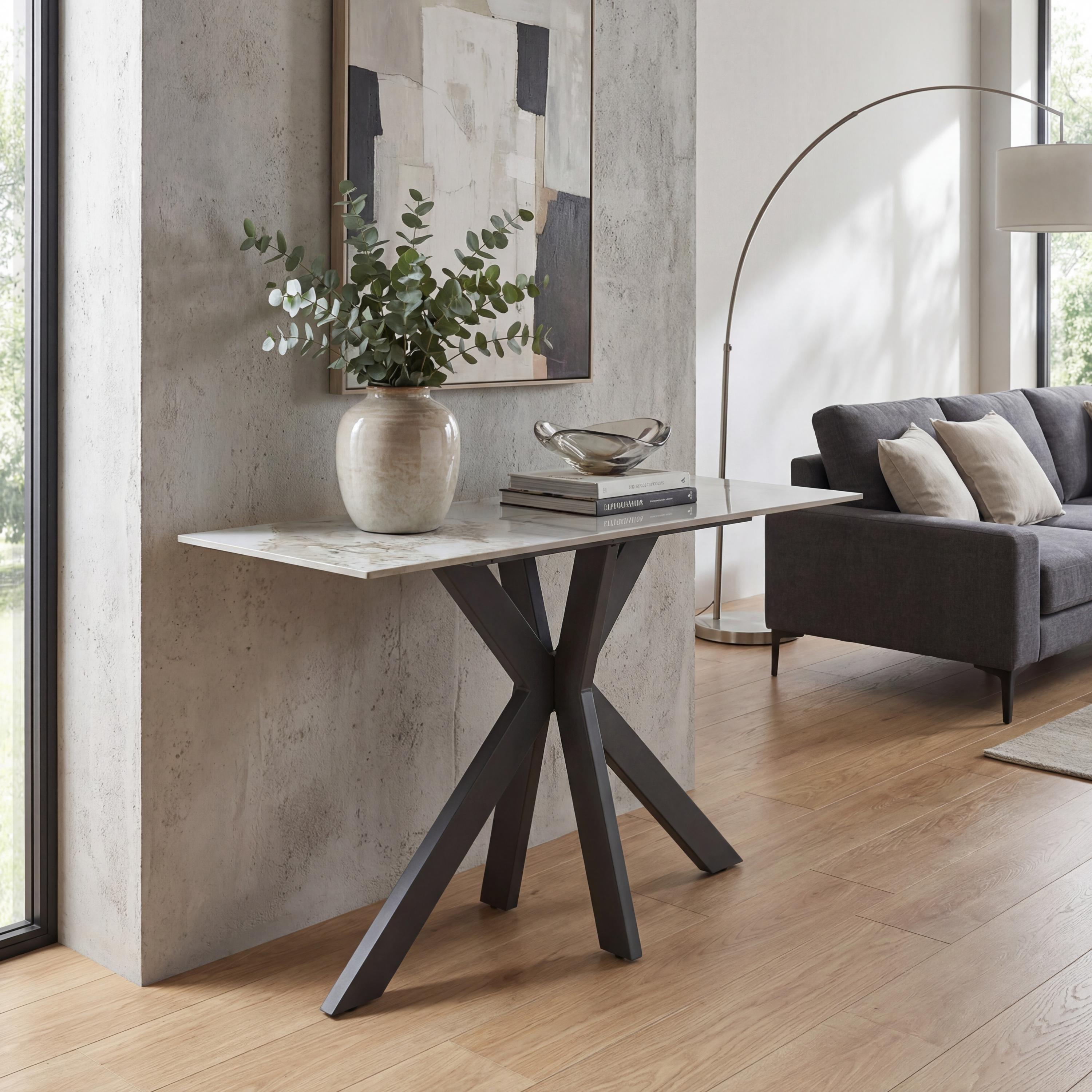 White - Shankar - Toronto Ceramic Console Table - 1