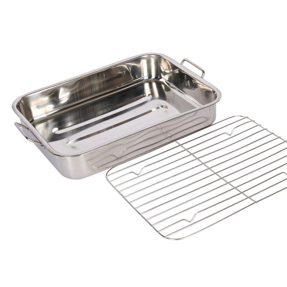 Silver - KitchenCraft - Stainless Steel Roasting Pan - 2