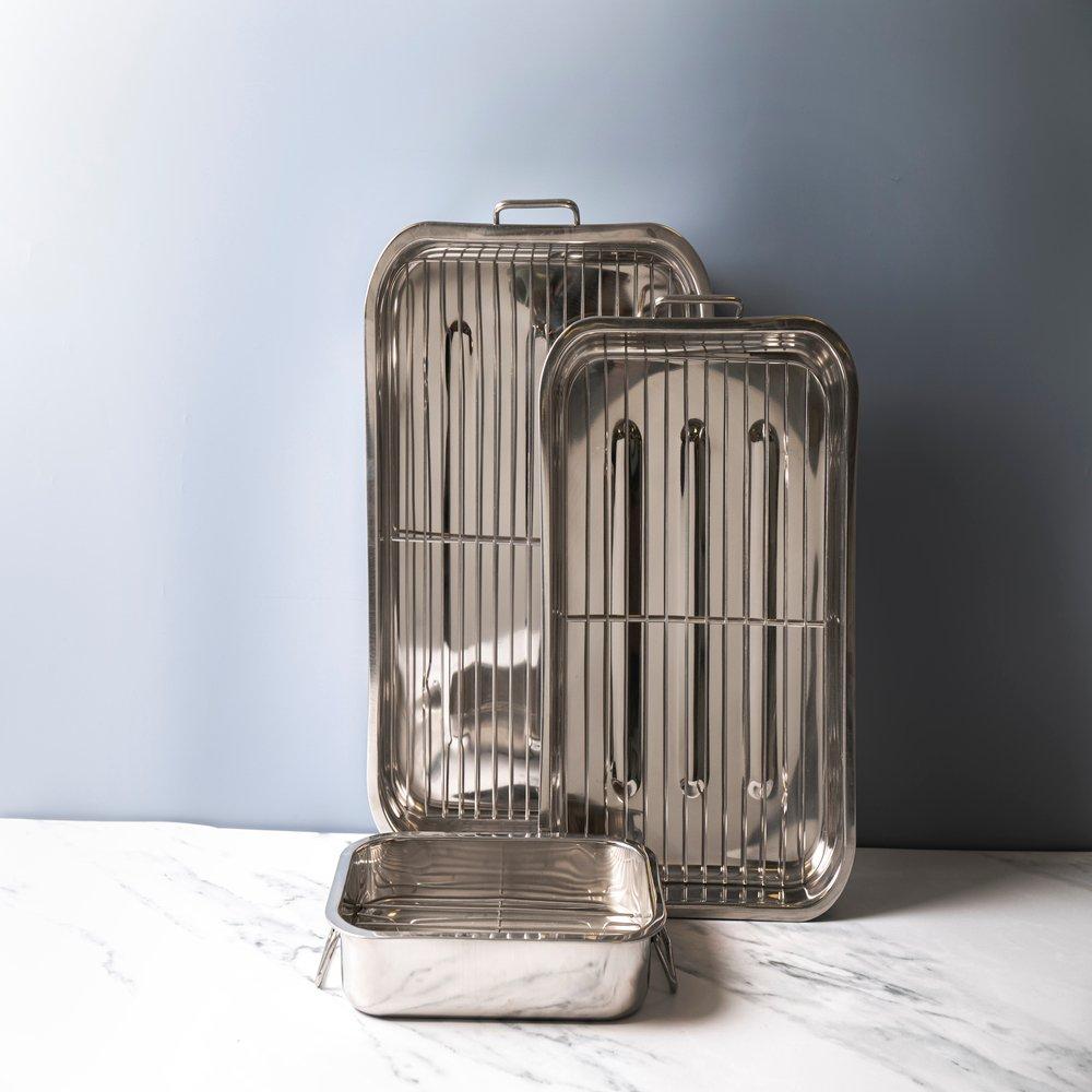 Silver - KitchenCraft - Stainless Steel Roasting Pan - 4