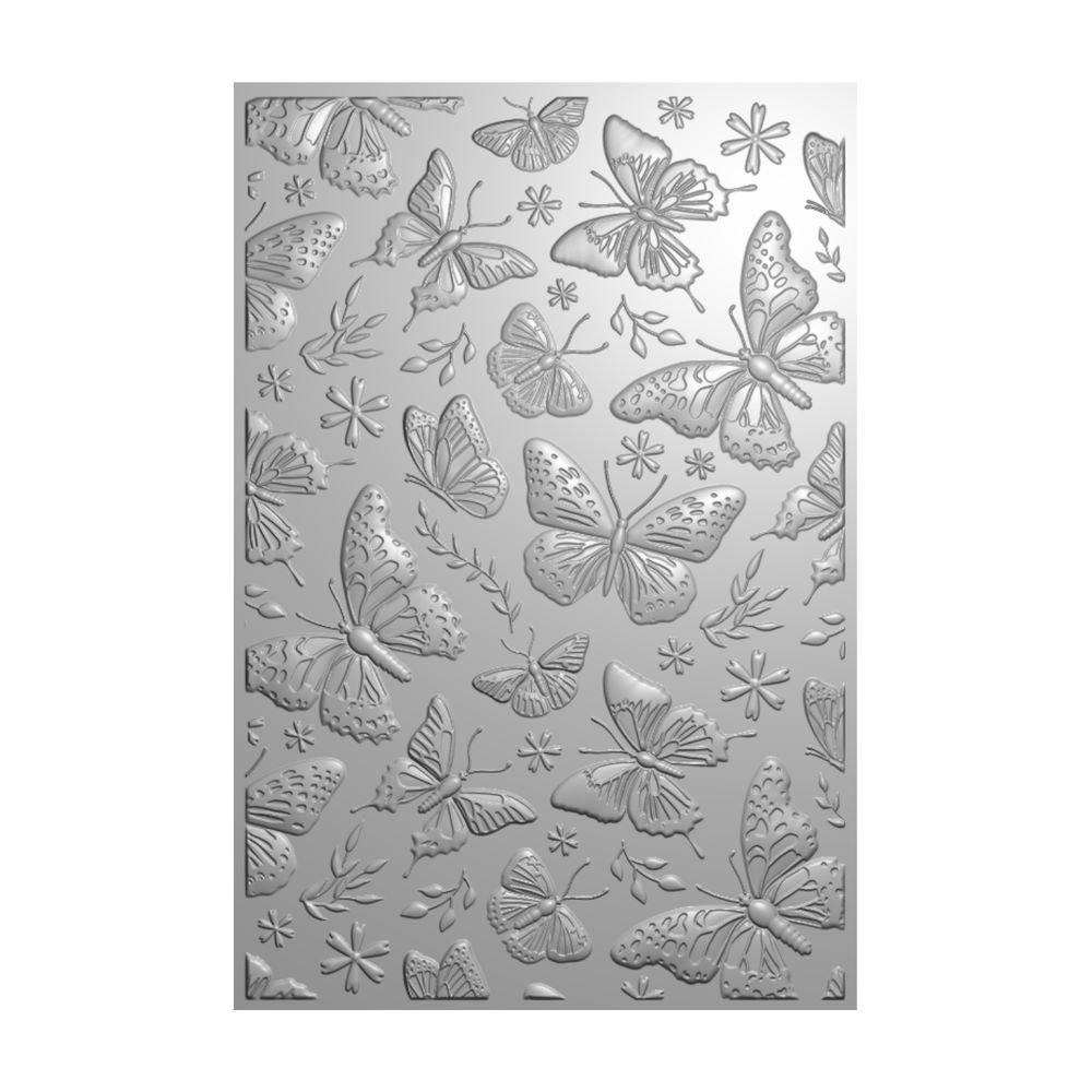 Multi - Crafters Companion - Splendid Butterflies Stamp Die and Folder - 4