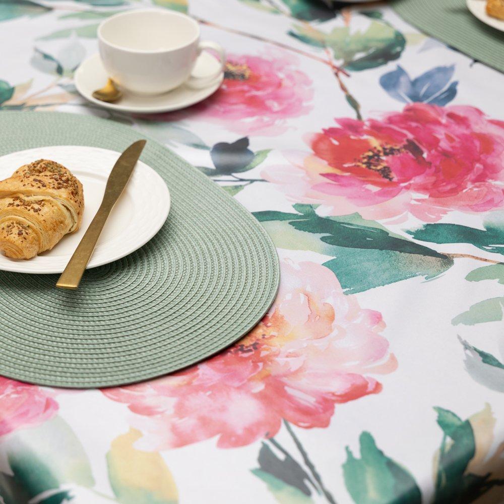Multi - D C Fix - Florals Wipe Clean Polyester Tablecloth - 3