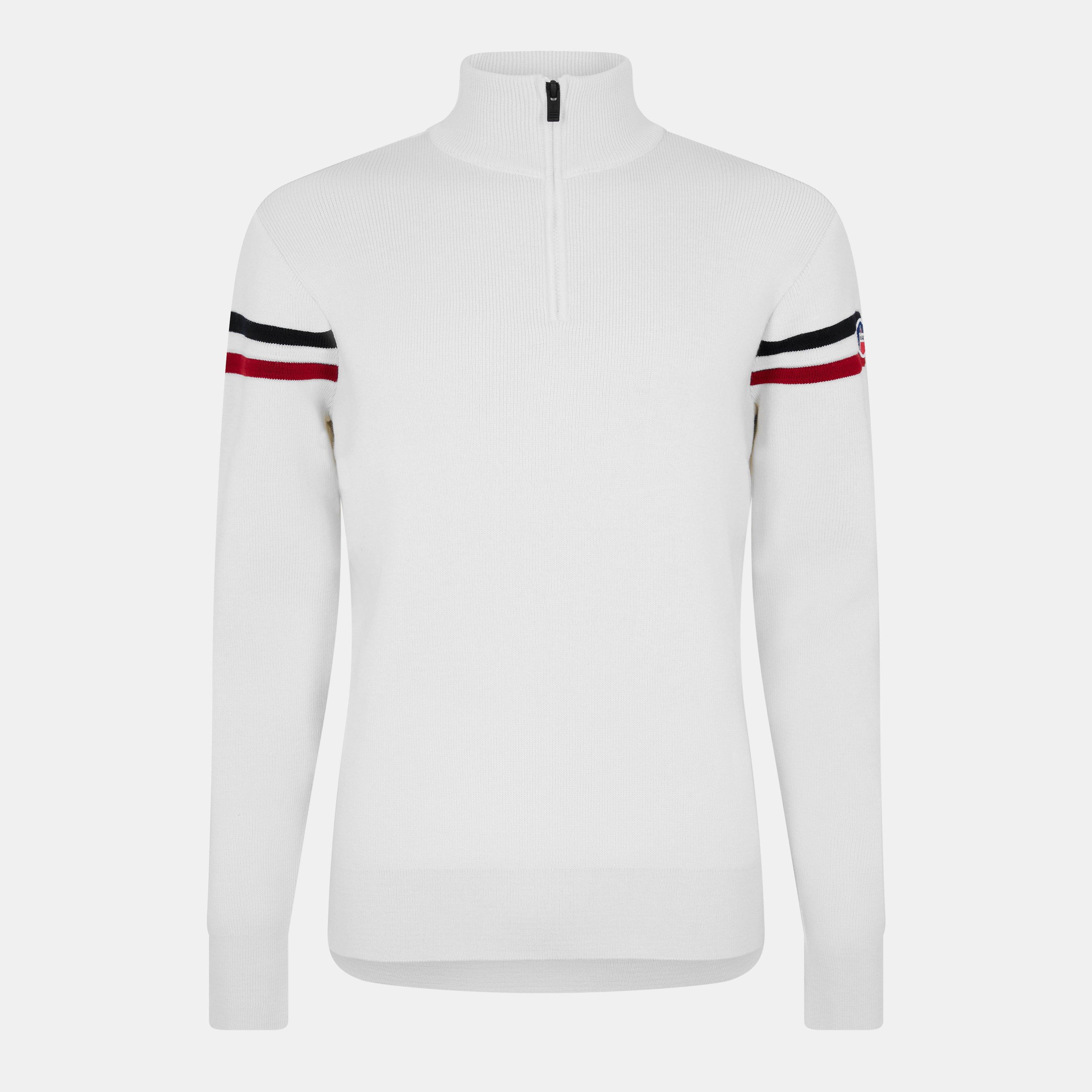 Fusalp Men's Knitted Baselayer Top - Neige/Marin