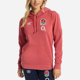 Umbro England Rugby Fleece Hoodie Womens