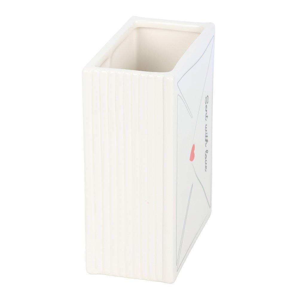 White - Something Different - Love Letter Valentines Day Flower Vase - 3