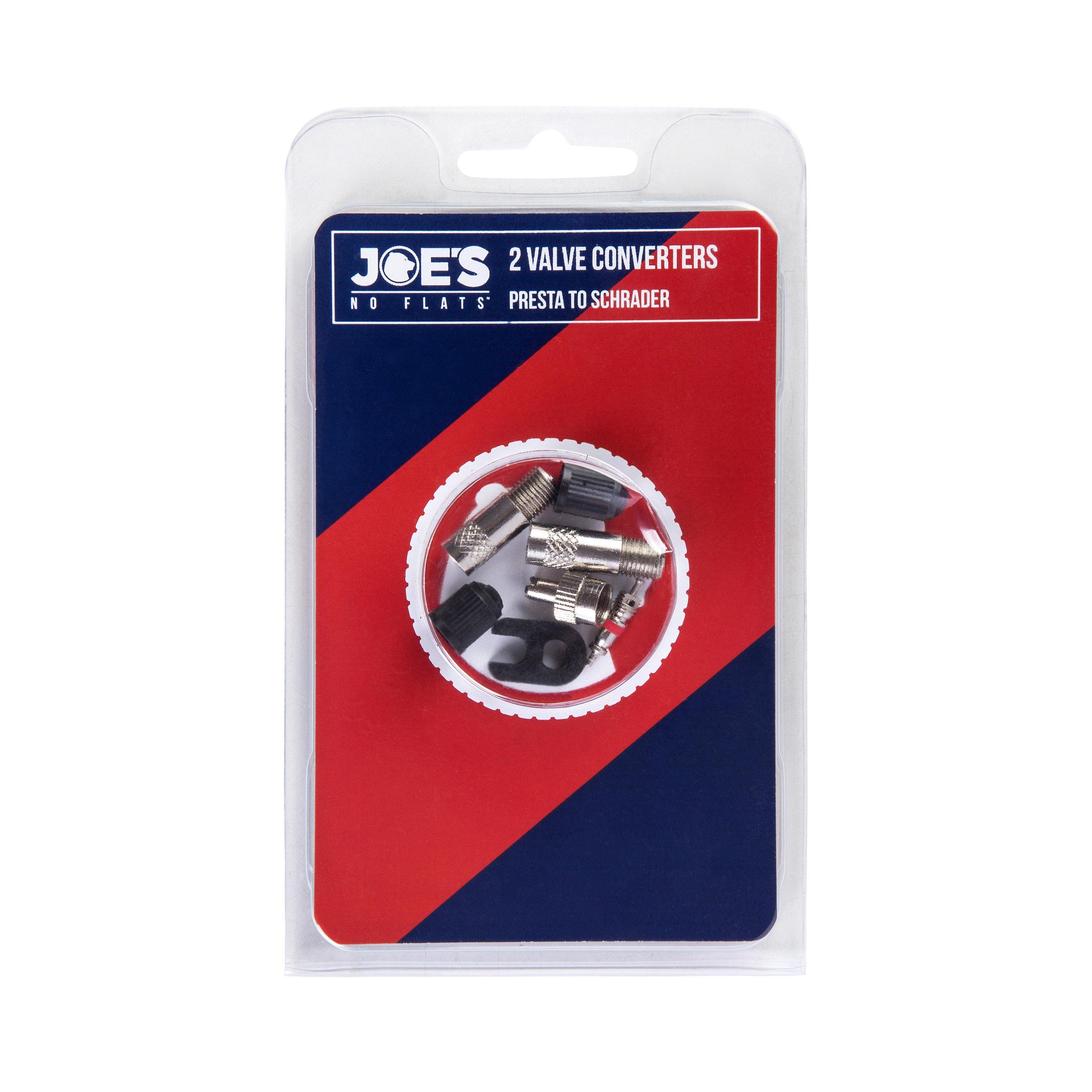 None - Joes No Flats - Valve Converters Presta to Schrader (Pair)