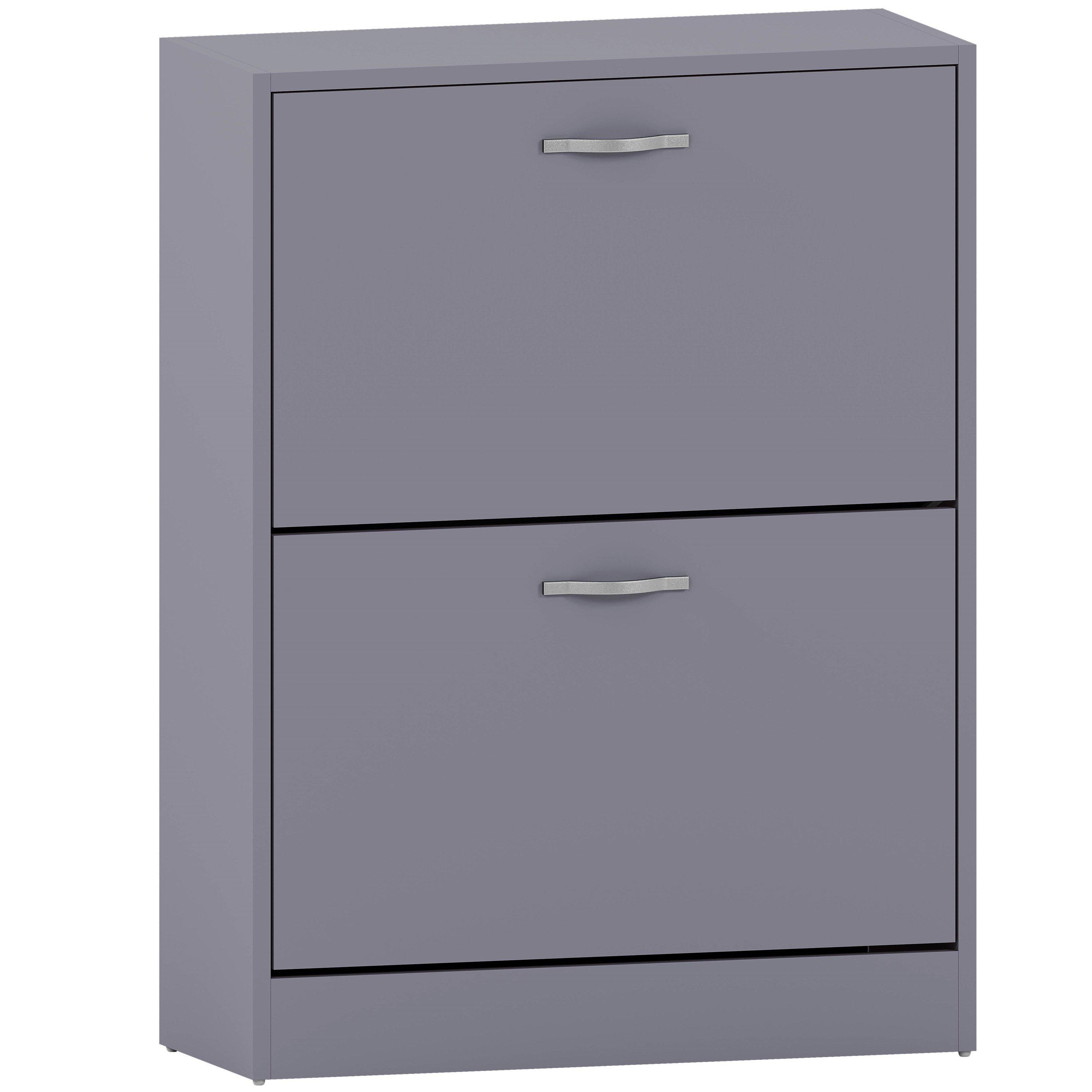Grey - Lassic - Vida Designs 2 Drawer Shoe Cabinet - 10