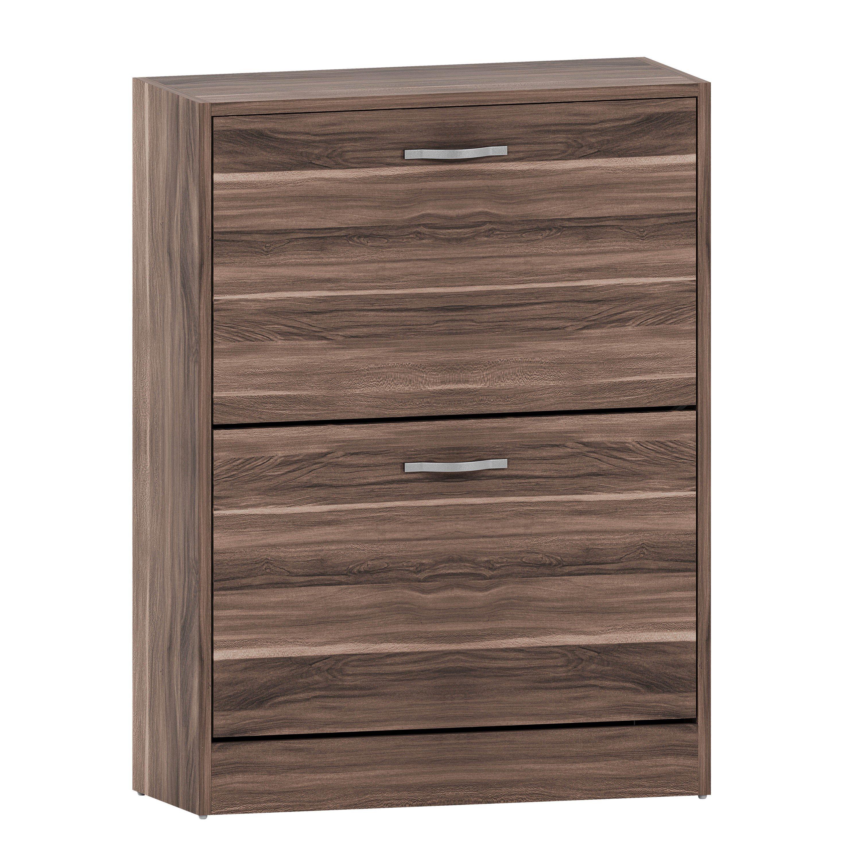 Walnut - Lassic - Vida Designs 2 Drawer Shoe Cabinet - 10
