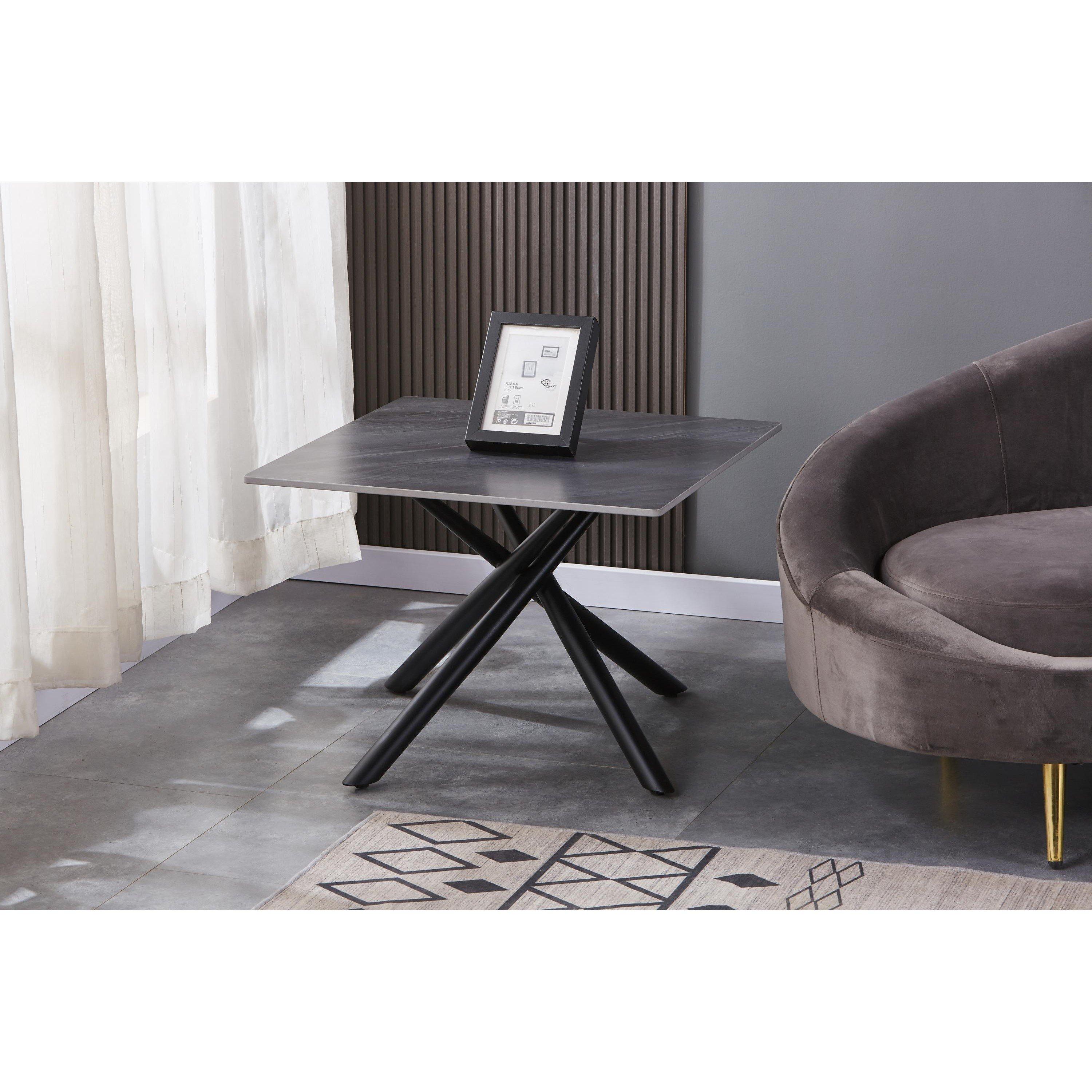 Shankar  Azura End Table - Grey - 60x45x60