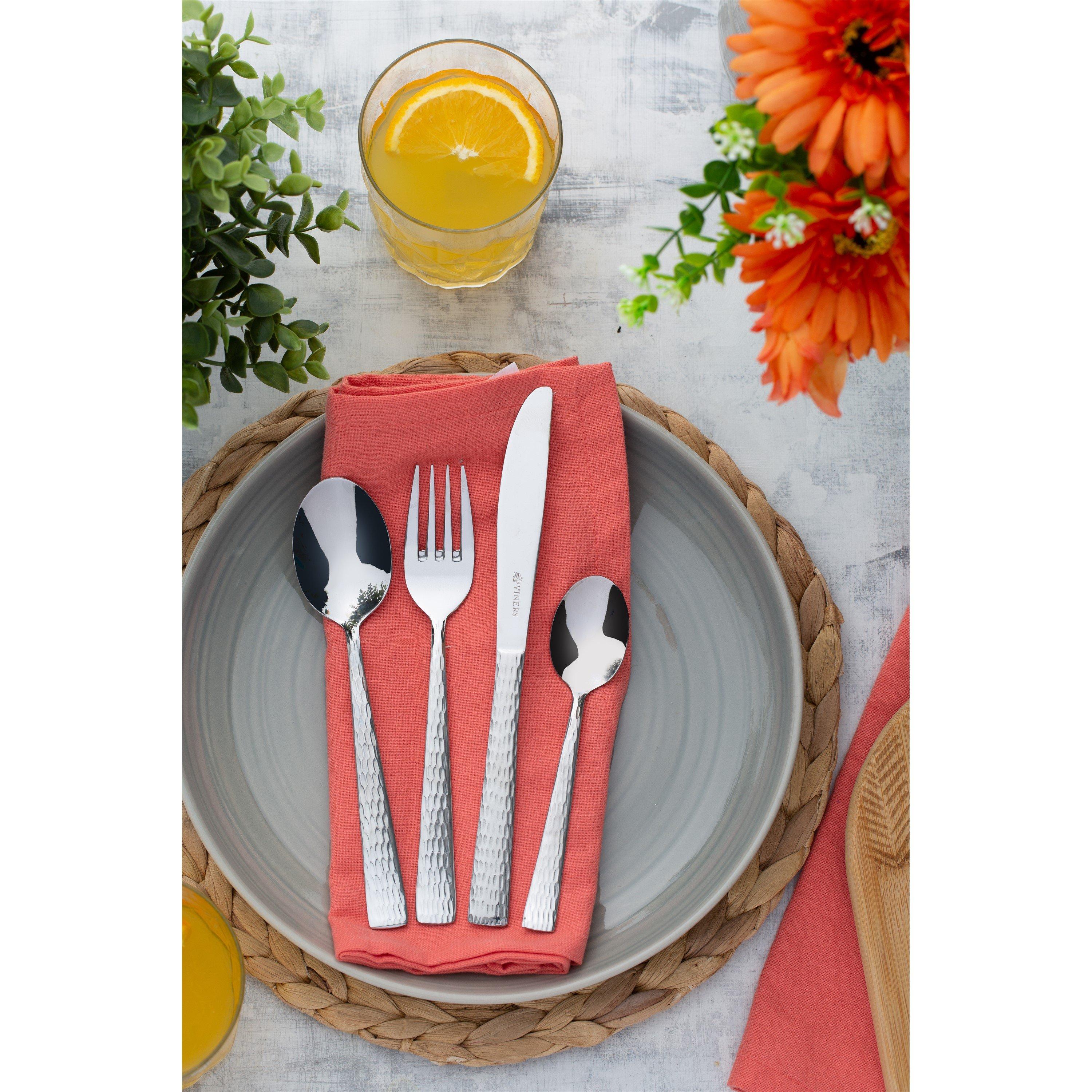 Silver - Viners - Glisten 16 Piece Cutlery Set - 1