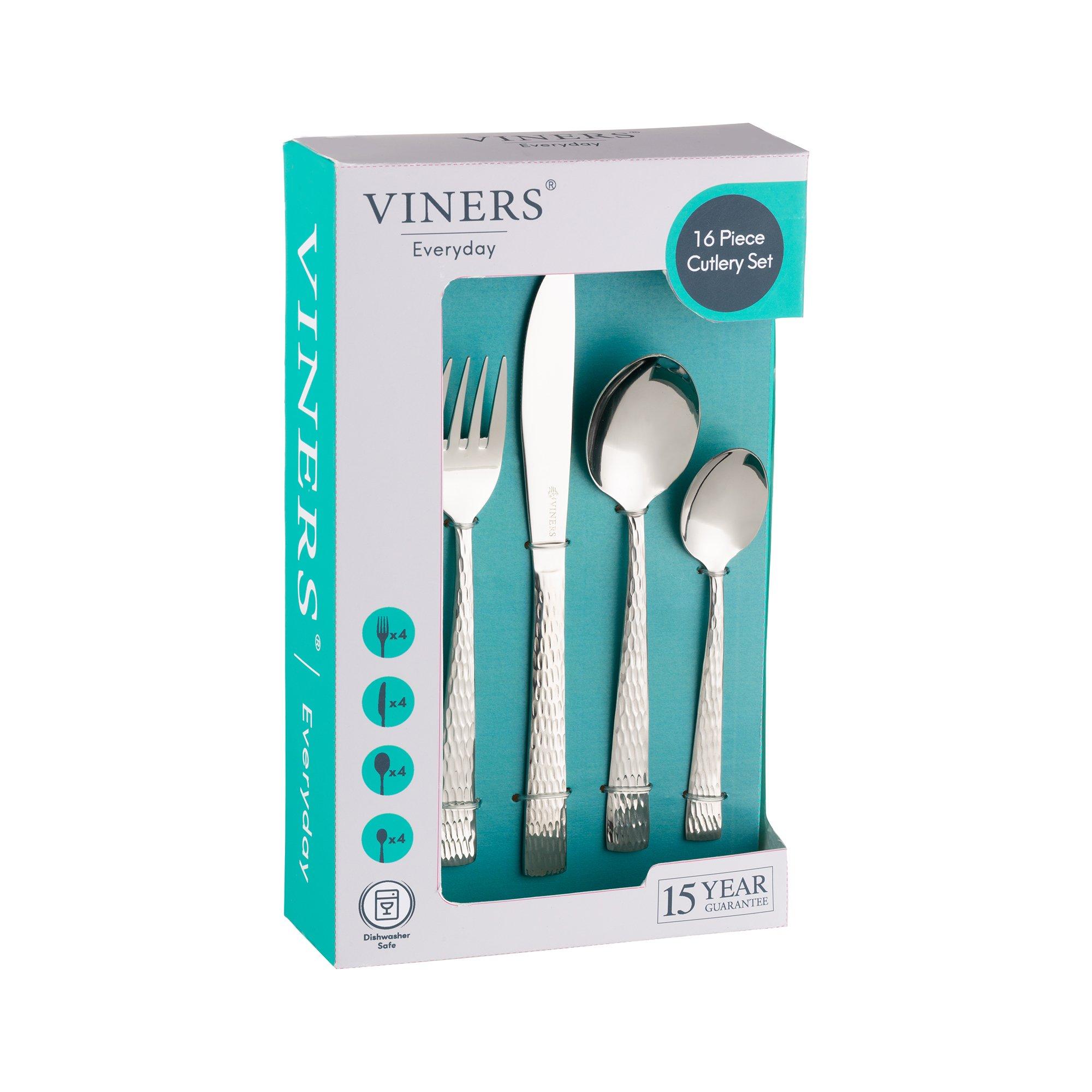 Silver - Viners - Glisten 16 Piece Cutlery Set - 3