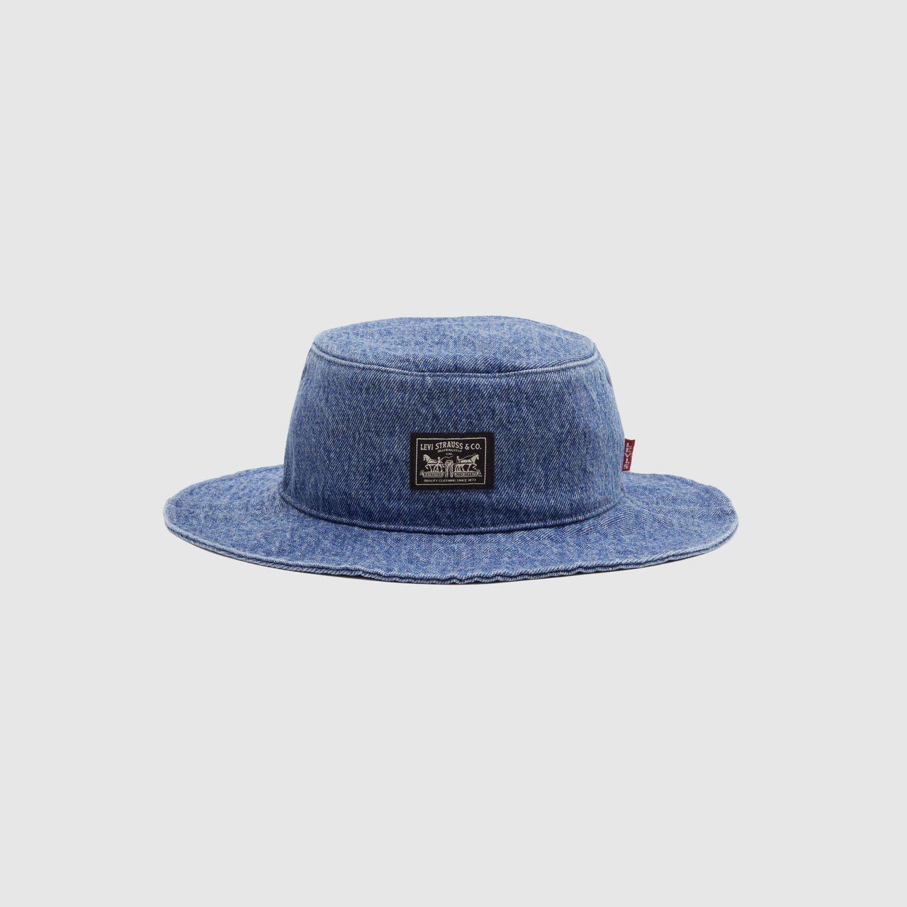 Levis Women's Summer Drawstring Bucket Hat O - Denim - Ladies