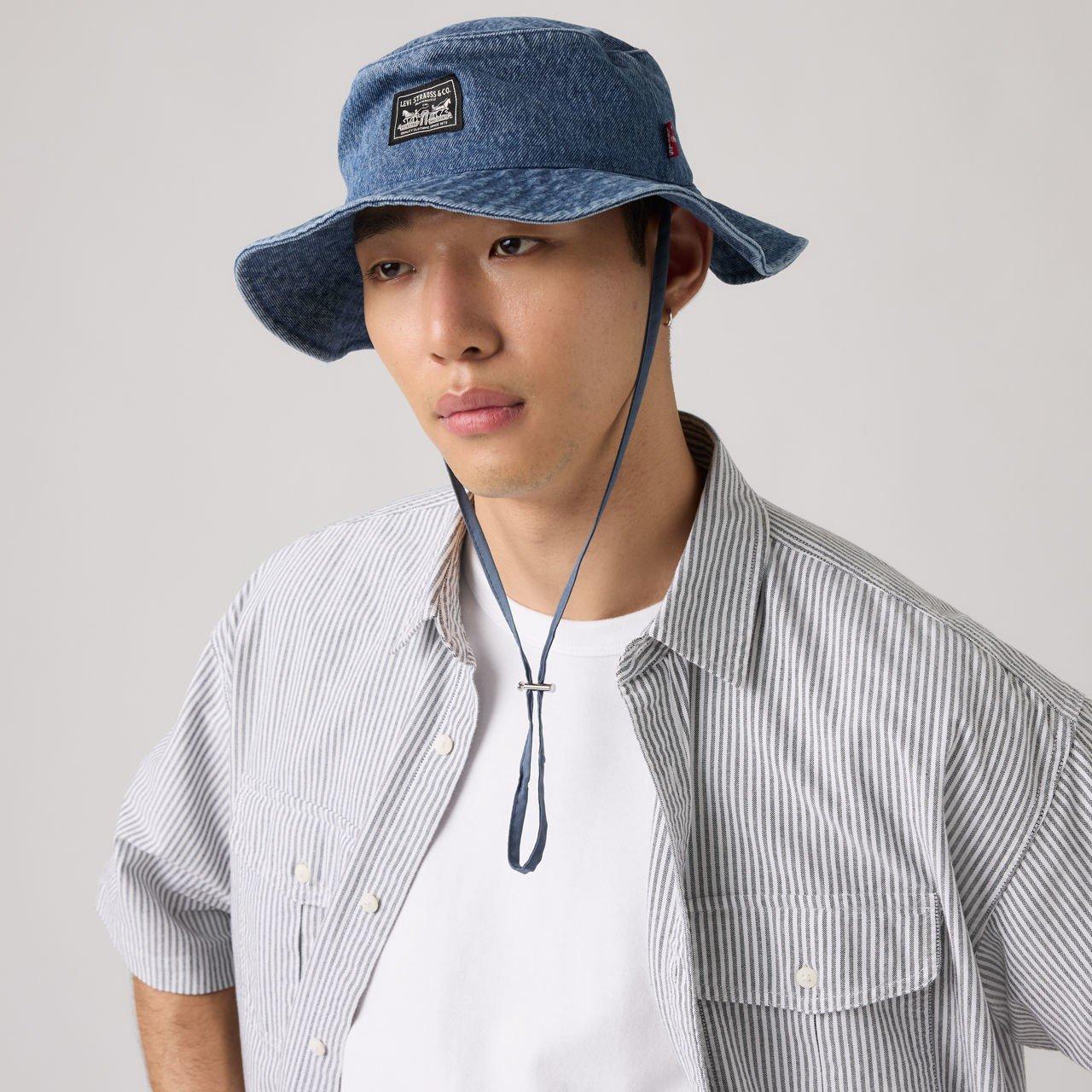 Denim - Levis - Summer Drawstring Bucket Hat O - 5