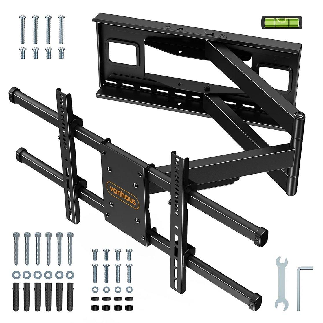 Black - VonHaus - 40-80 inch Full Motion TV Wall Mount - 1