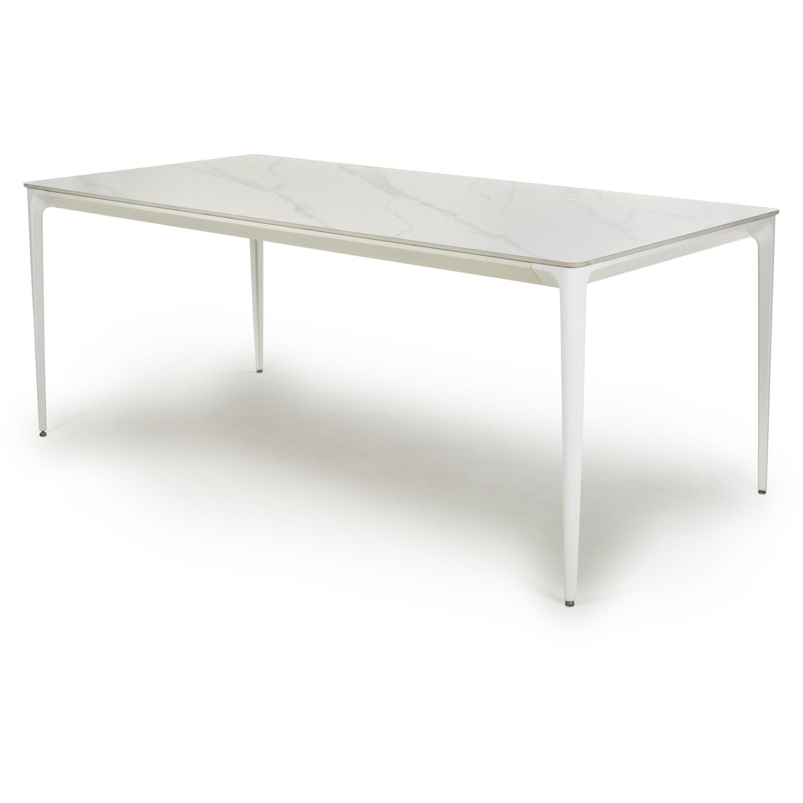 White - Shankar - Monarch White Dining Table - 1