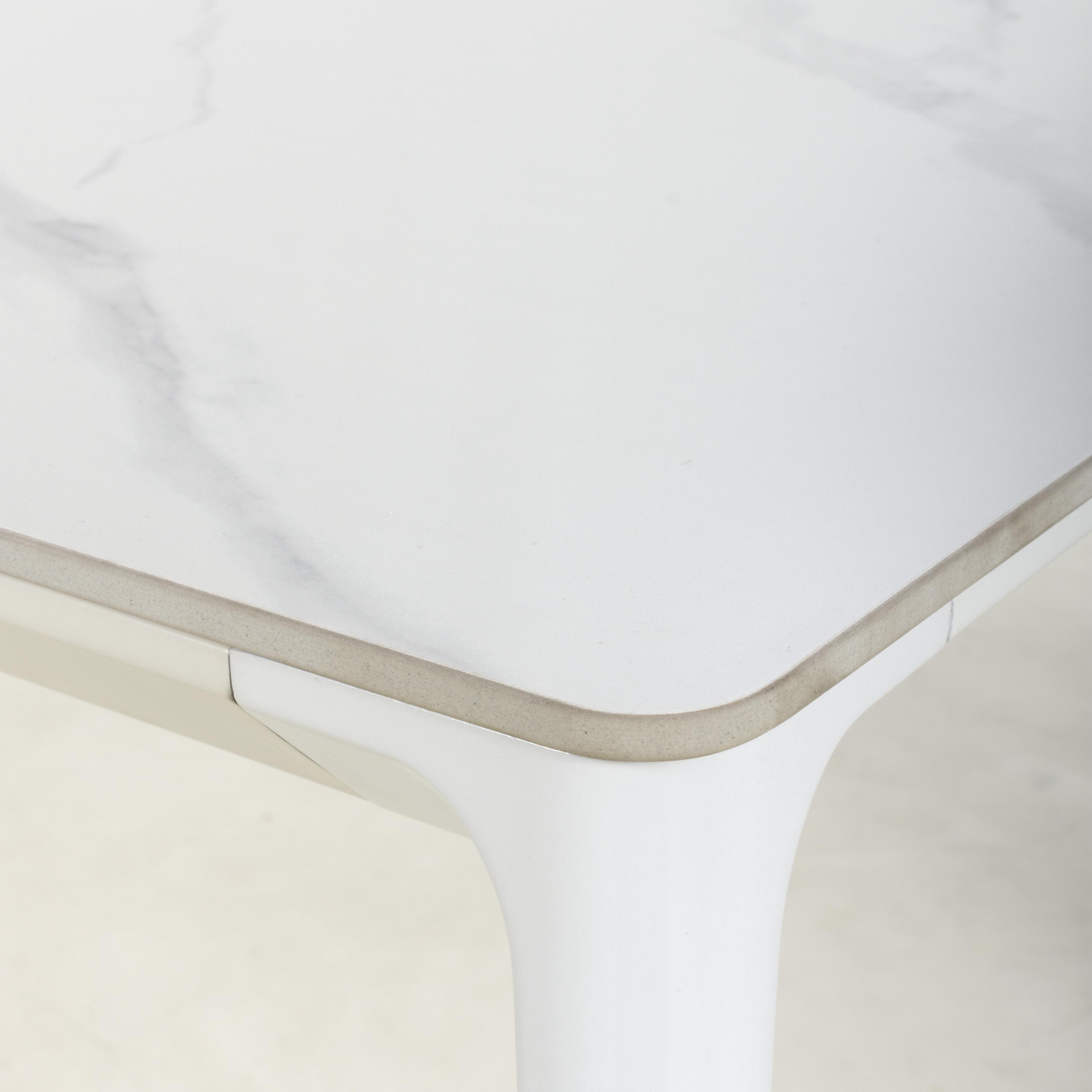 White - Shankar - Monarch White Dining Table - 4