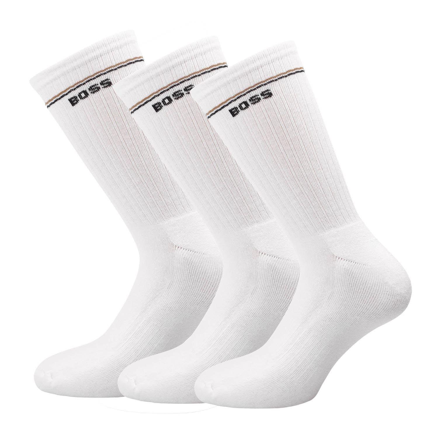 White - Boss - 3 Pack of Iconic Socks - 1