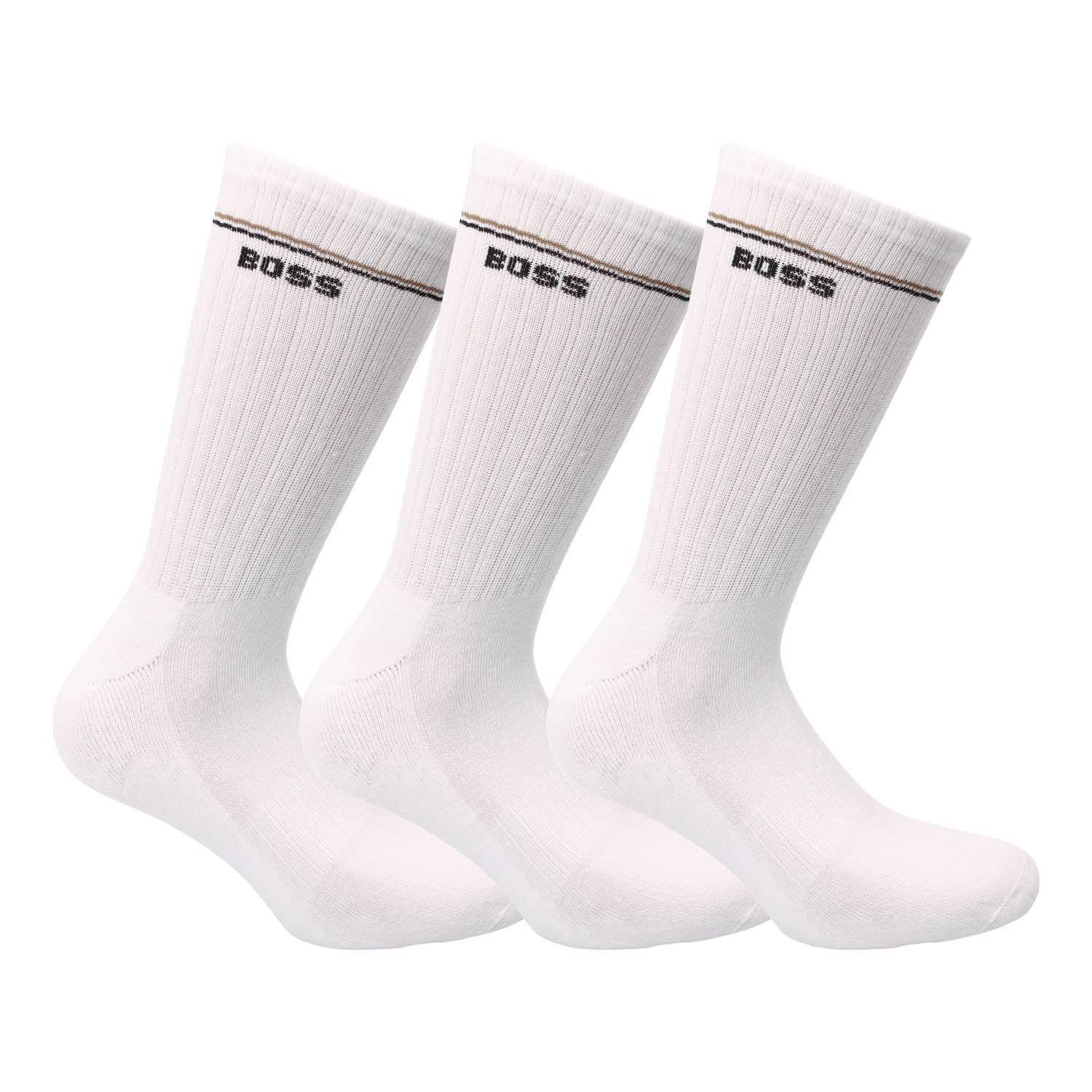 White - Boss - 3 Pack of Iconic Socks - 2