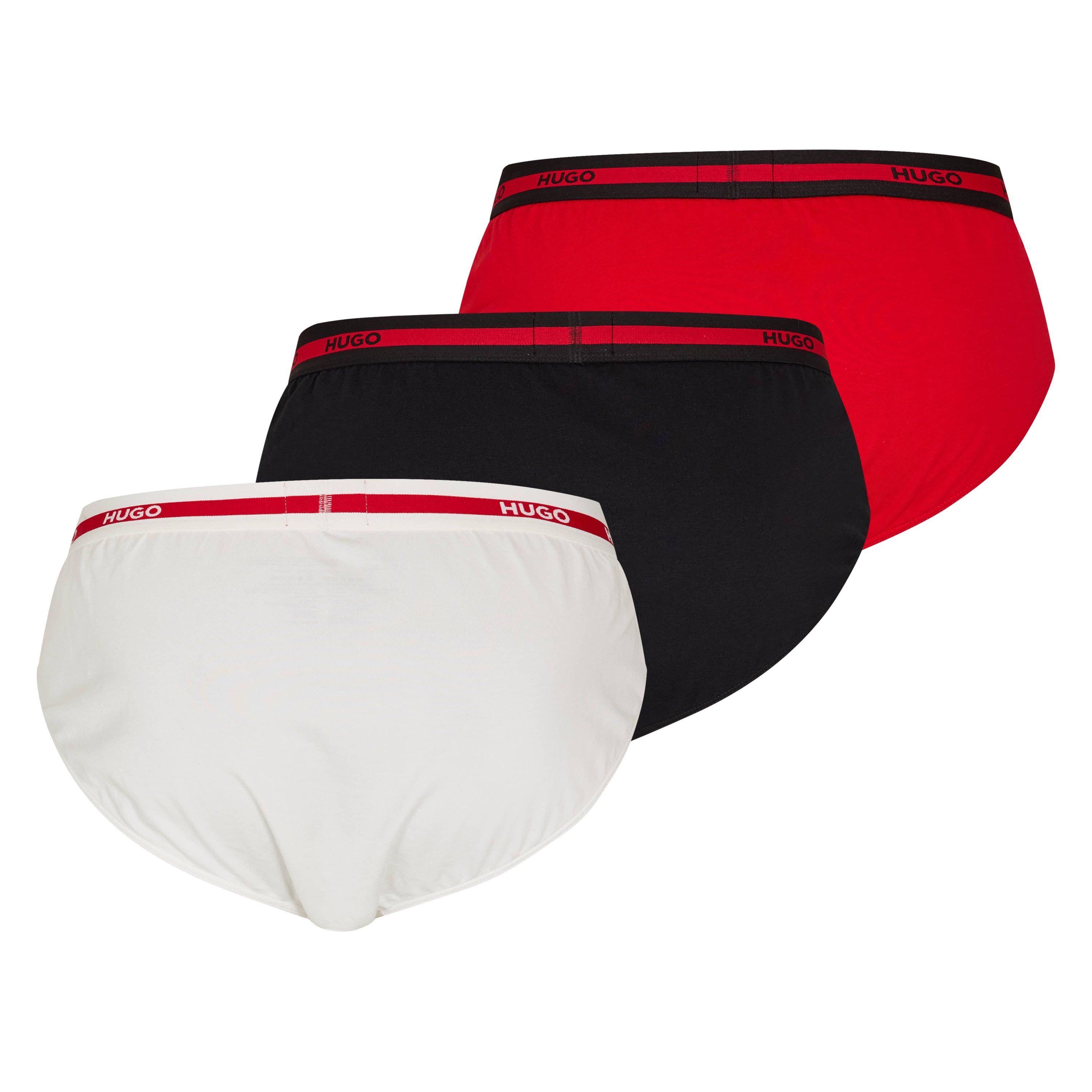 Red - Hugo - 3 Pack of Stretch Cotton Briefs - 2