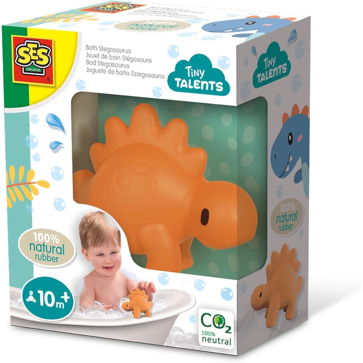 Multi - SES Creative - Bath Stegosaurus - 100% natural rubber - 1