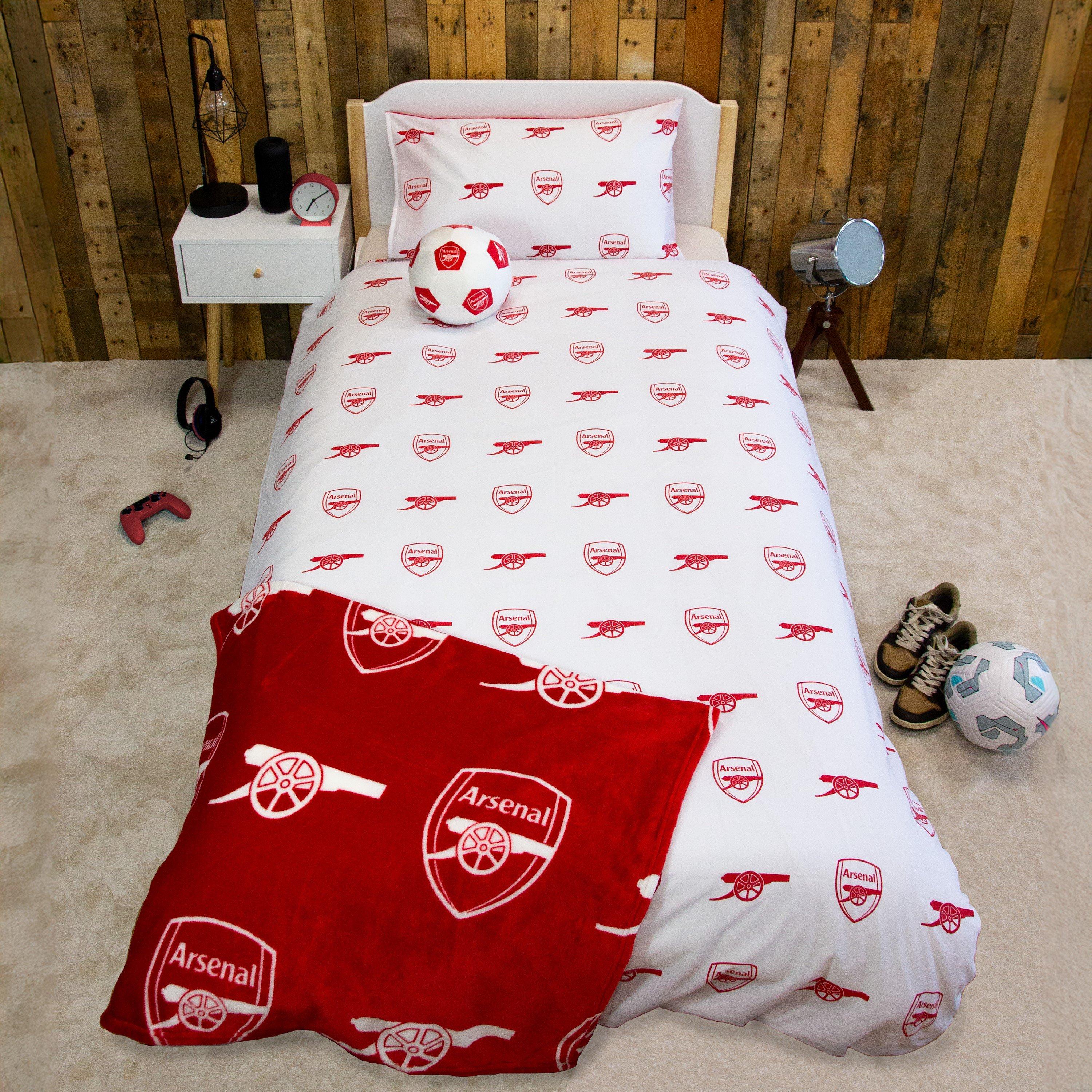 Multicolour - Arsenal FC - Arsenal Lightning Panel Duvet Set - 2