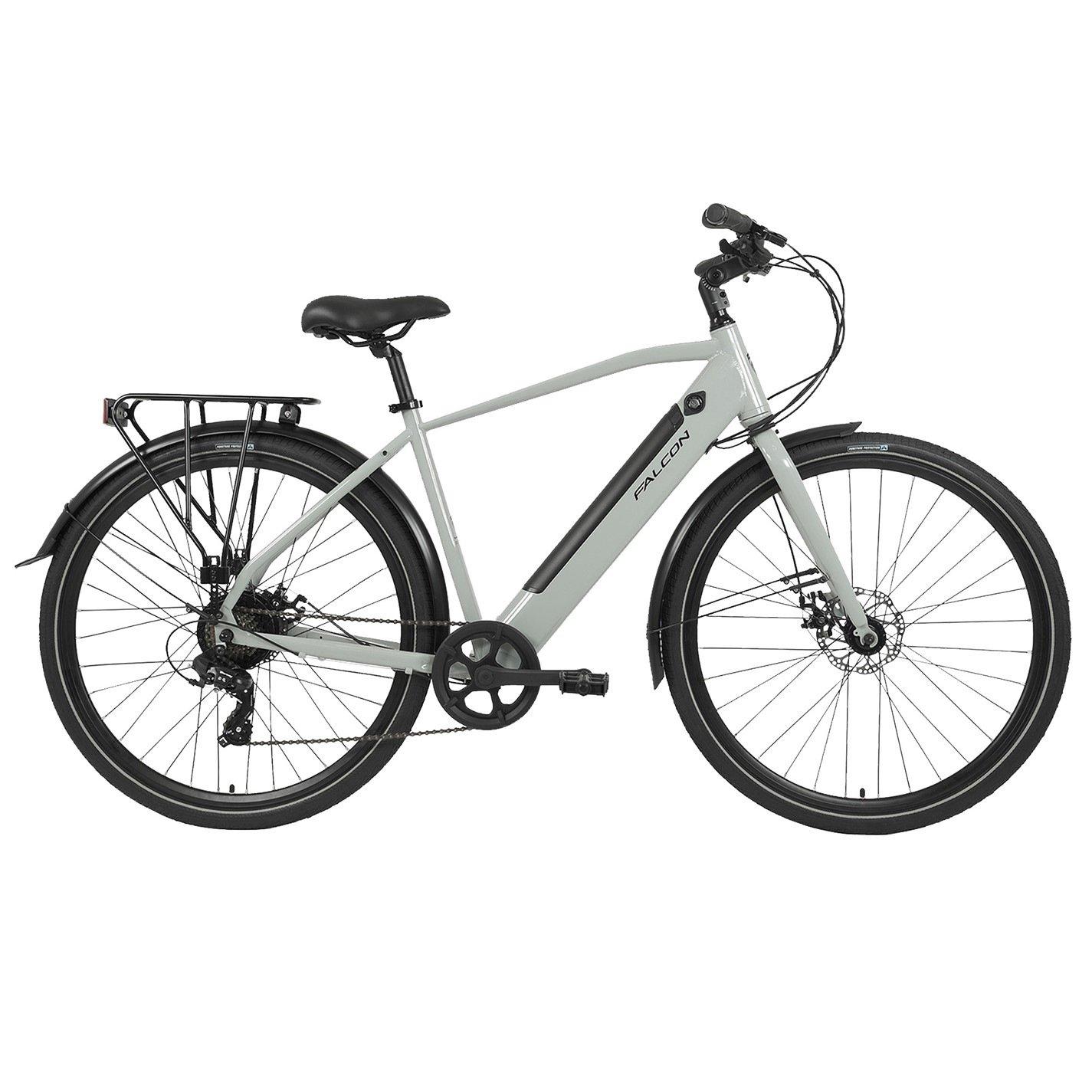 Primer Grey - Falcon Cycles - Falcon Liberty Crossbar Electric Hybrid Bike - 1