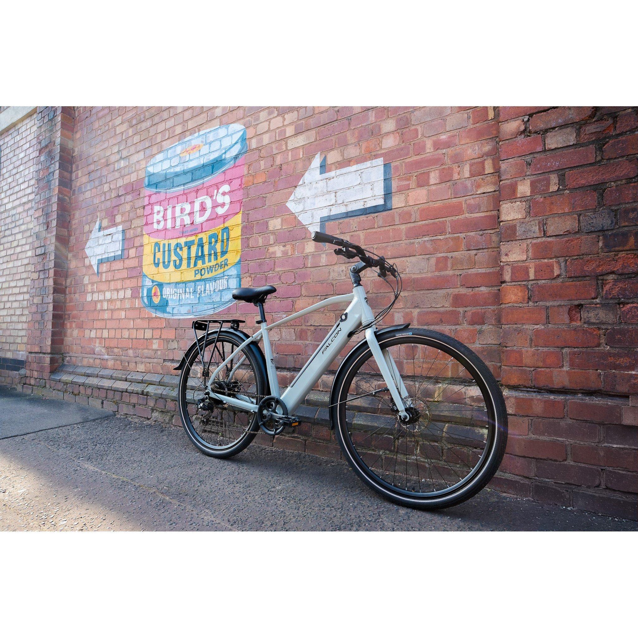 Primer Grey - Falcon Cycles - Falcon Liberty Crossbar Electric Hybrid Bike - 2