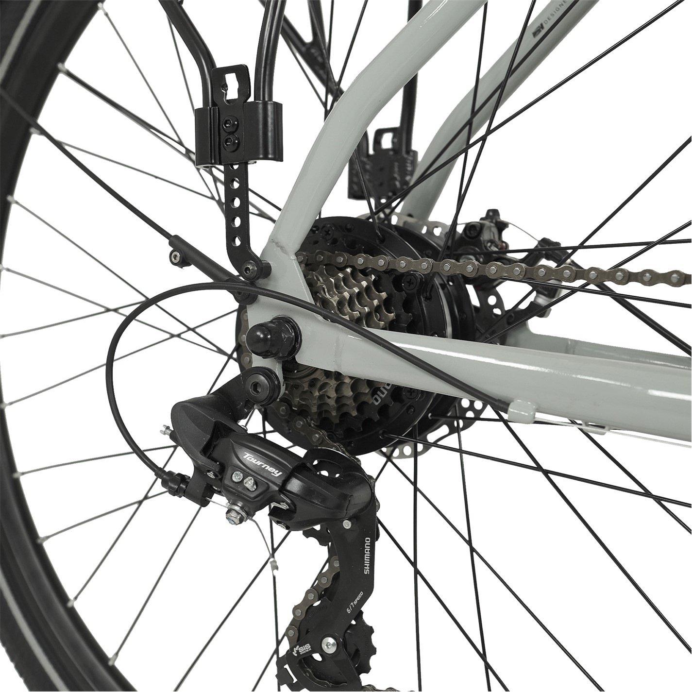 Primer Grey - Falcon Cycles - Falcon Liberty Crossbar Electric Hybrid Bike - 4