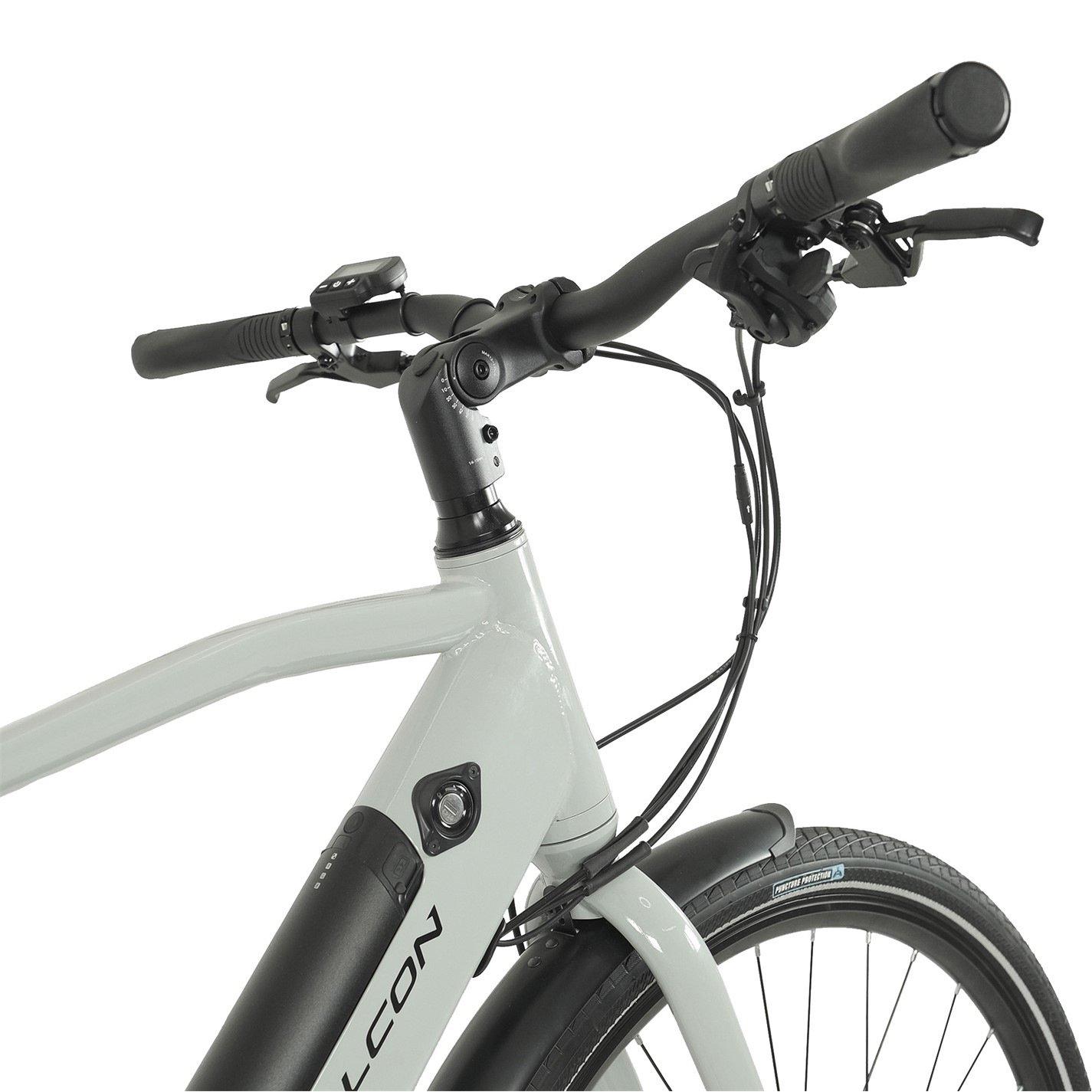 Primer Grey - Falcon Cycles - Falcon Liberty Crossbar Electric Hybrid Bike - 7