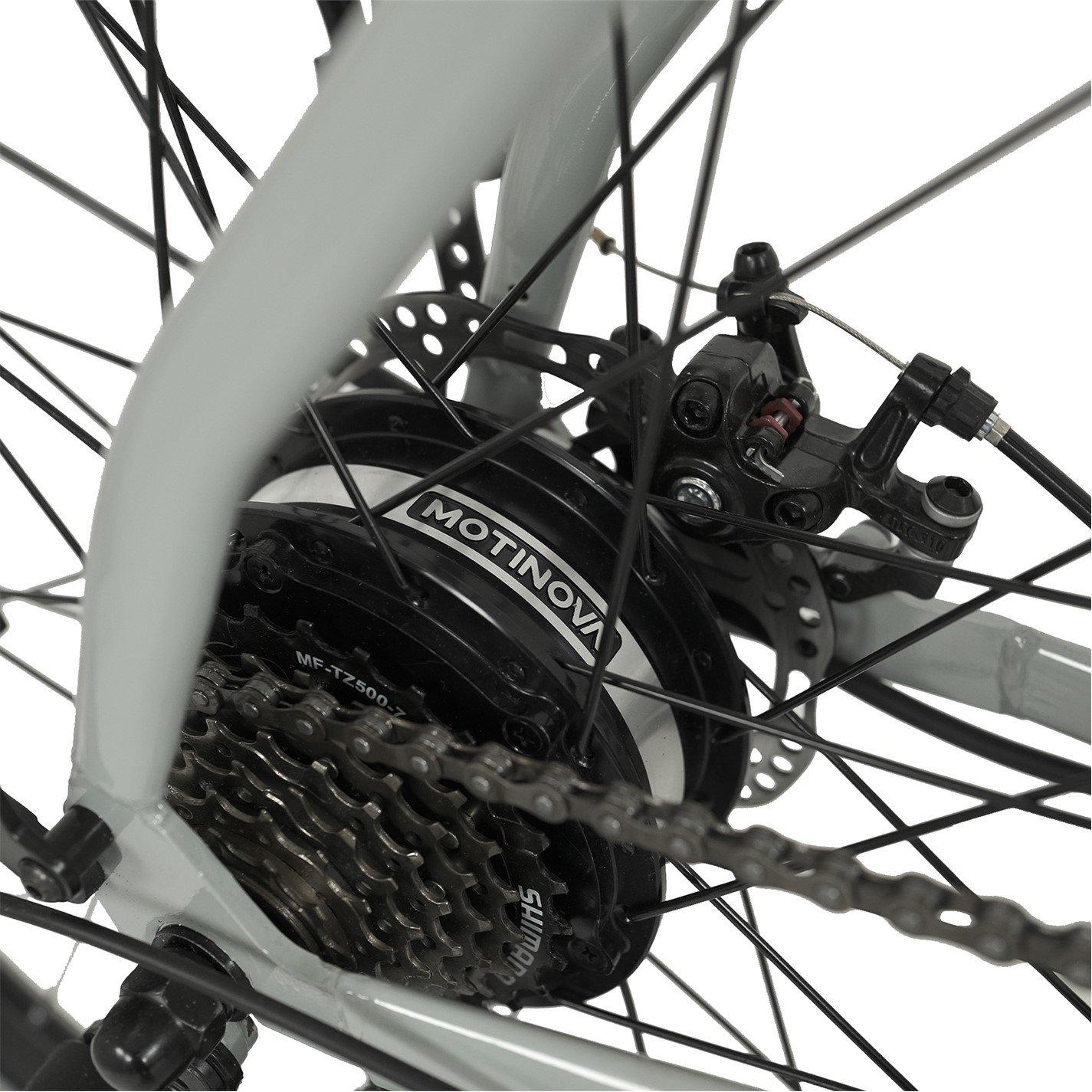 Primer Grey - Falcon Cycles - Falcon Liberty Crossbar Electric Hybrid Bike - 8