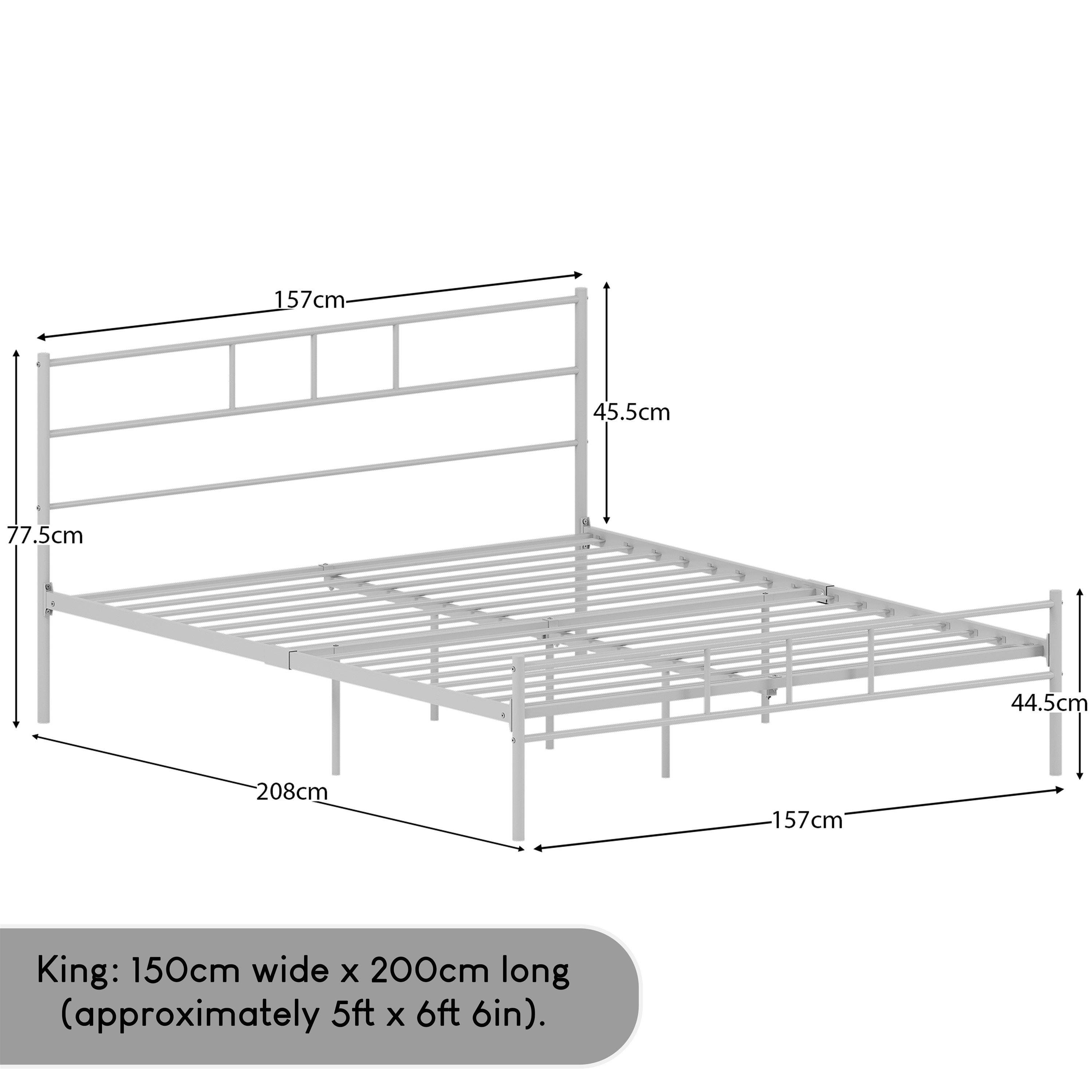 White - Lassic - Vida Designs Dorset Bed 5ft King Size - 2